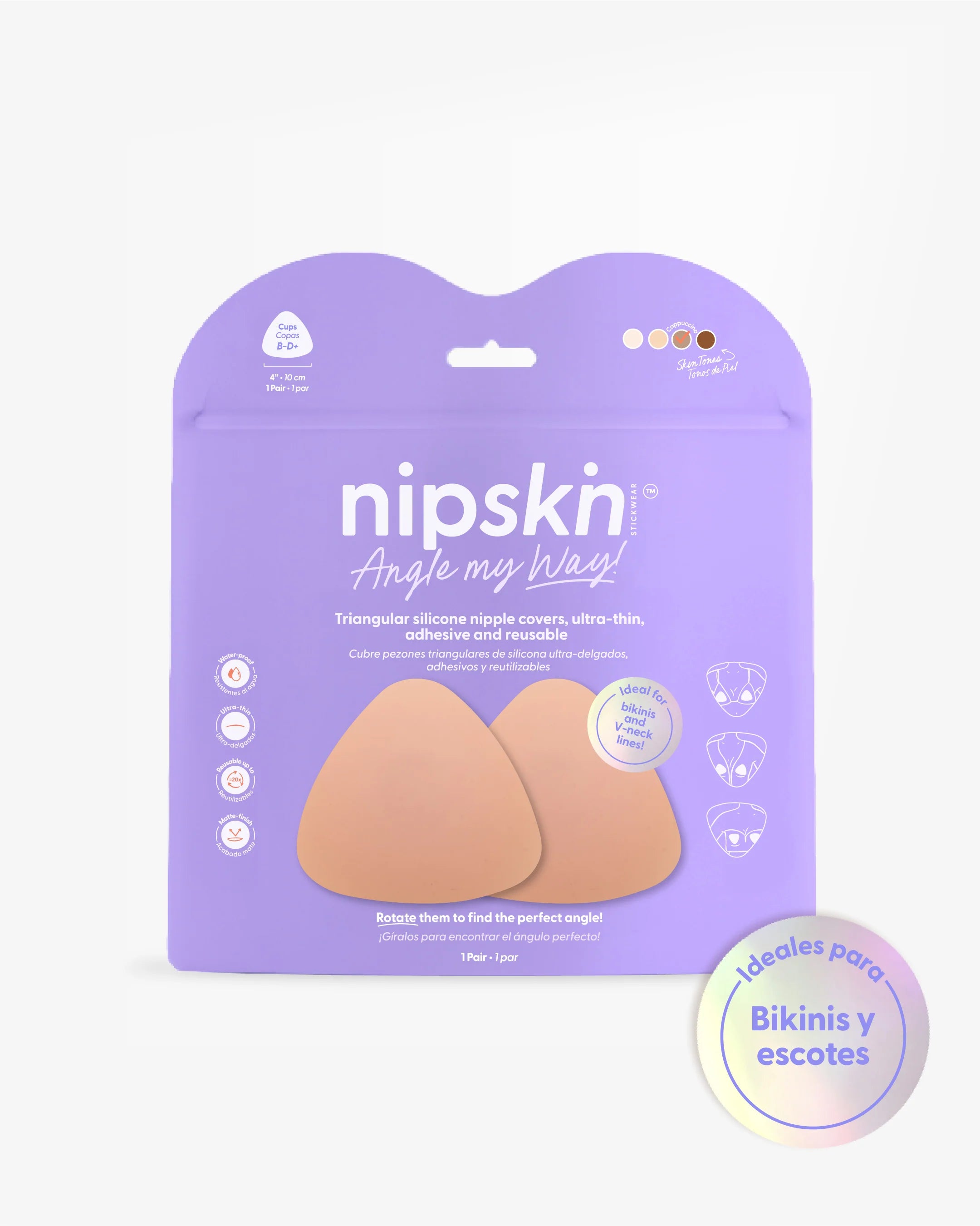 Cubre Pezones triangulares de silicona Nipskin NP057 / NP056