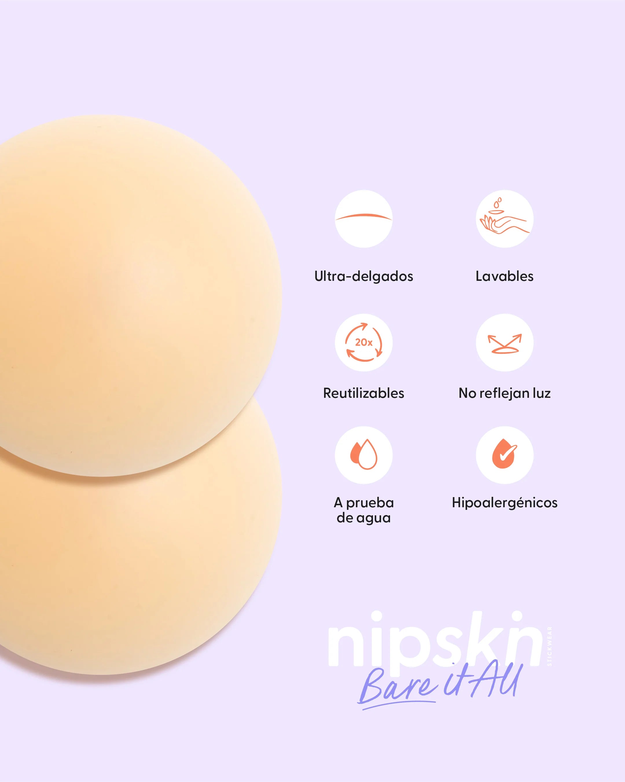 Nipple Covers Nipskin NP000-NP001-NP002