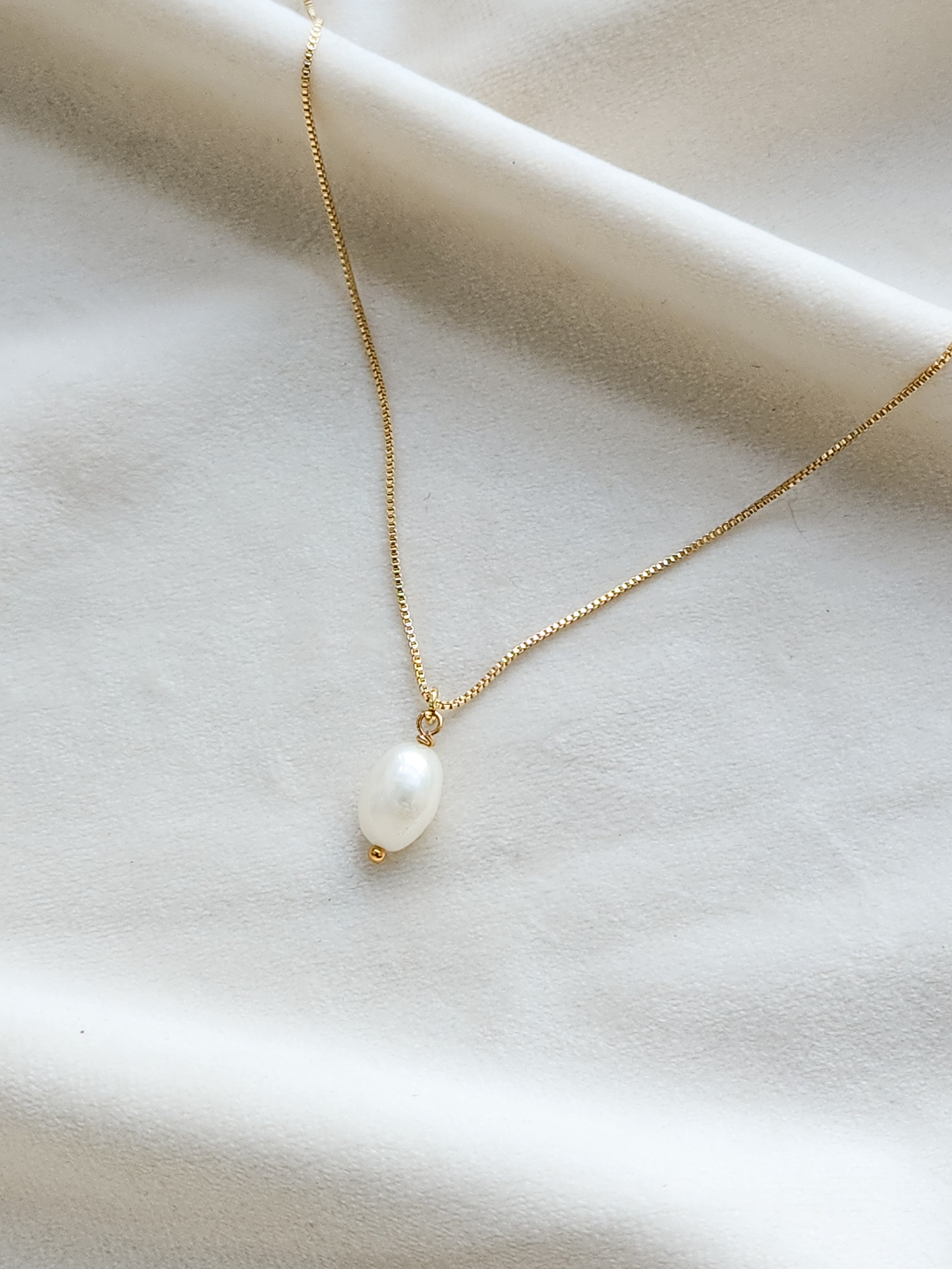 Collar básico perla blanca S Pearl´s CBPP01