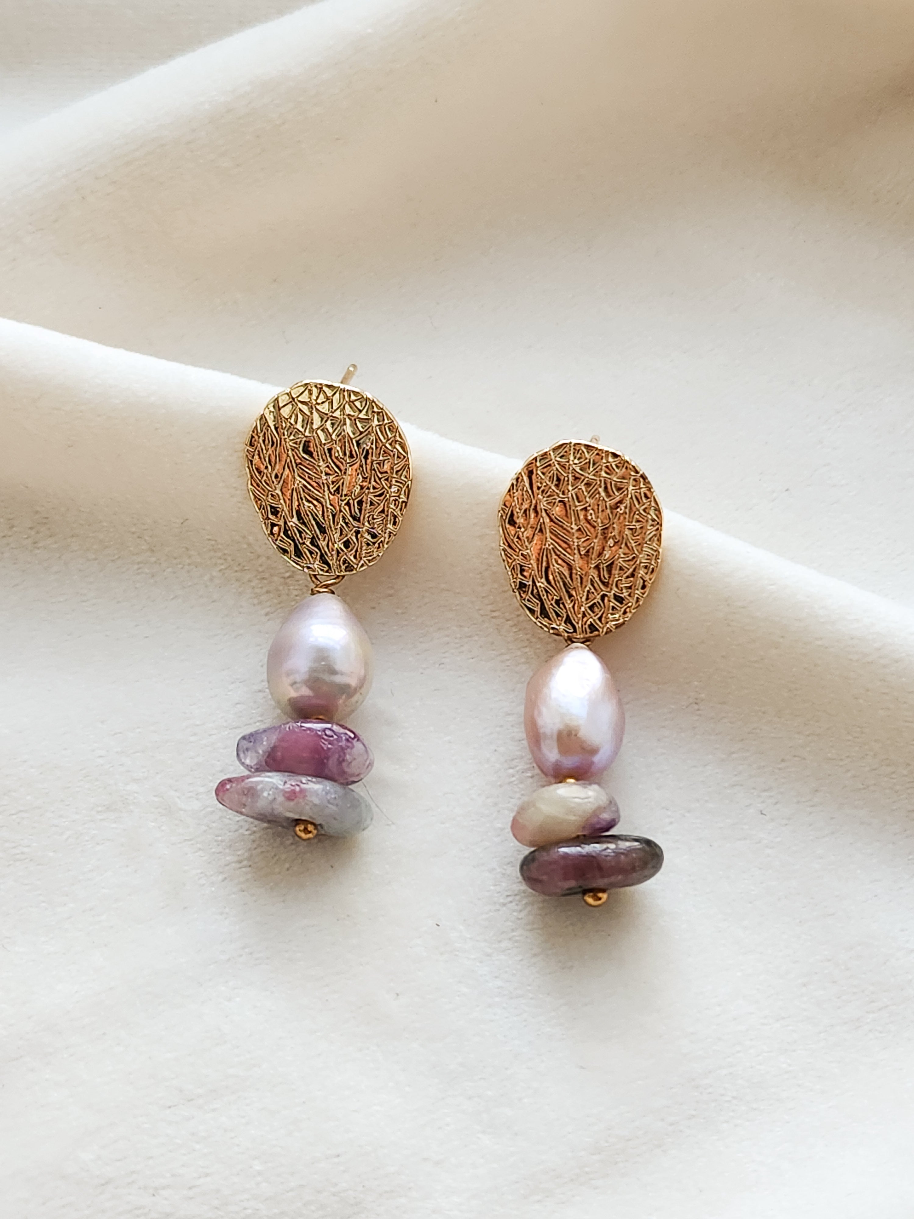 Aretes de perlas premium largas S Pearl´s África Africa