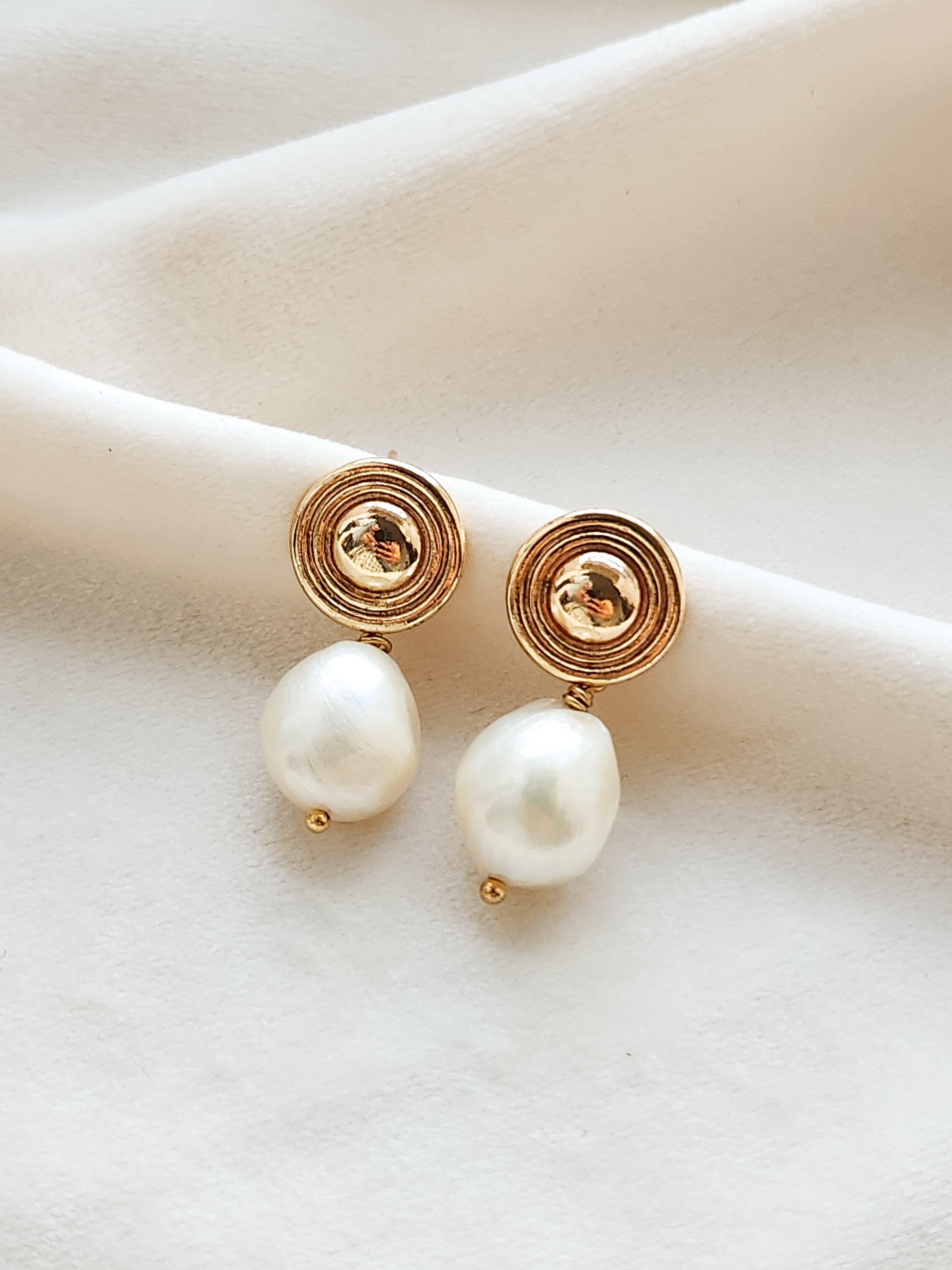 Aretes de perlas premium largas S Pearl´s Italia