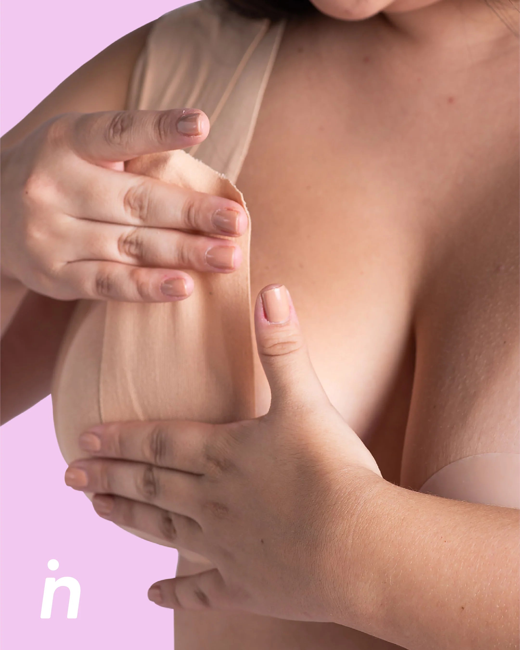 Cinta para realce y soporte de senos Nipskin NP053