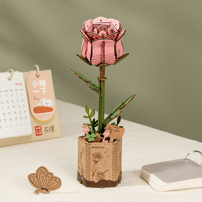 Puzzle Pink Rose Rowood TW041