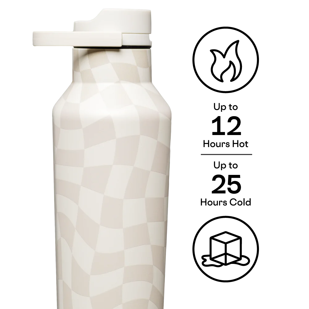 Botella Corkcicle Sport Canteen Wavy Checkerboard 2020PWCN