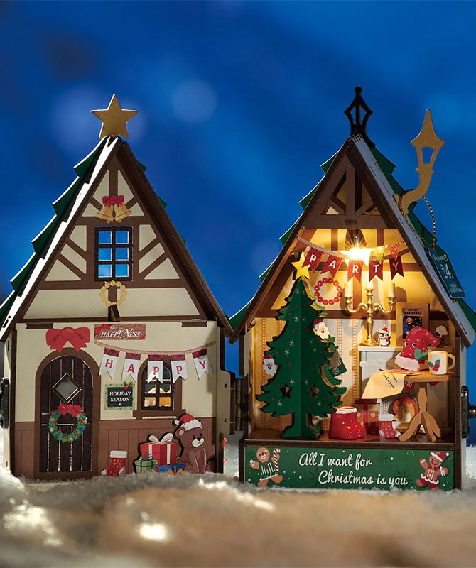 Casa navideña centelleante Rolife DS036