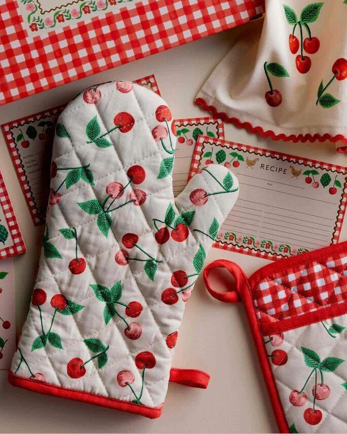 Cherries Oven Mitt Rifle Paper OMM004