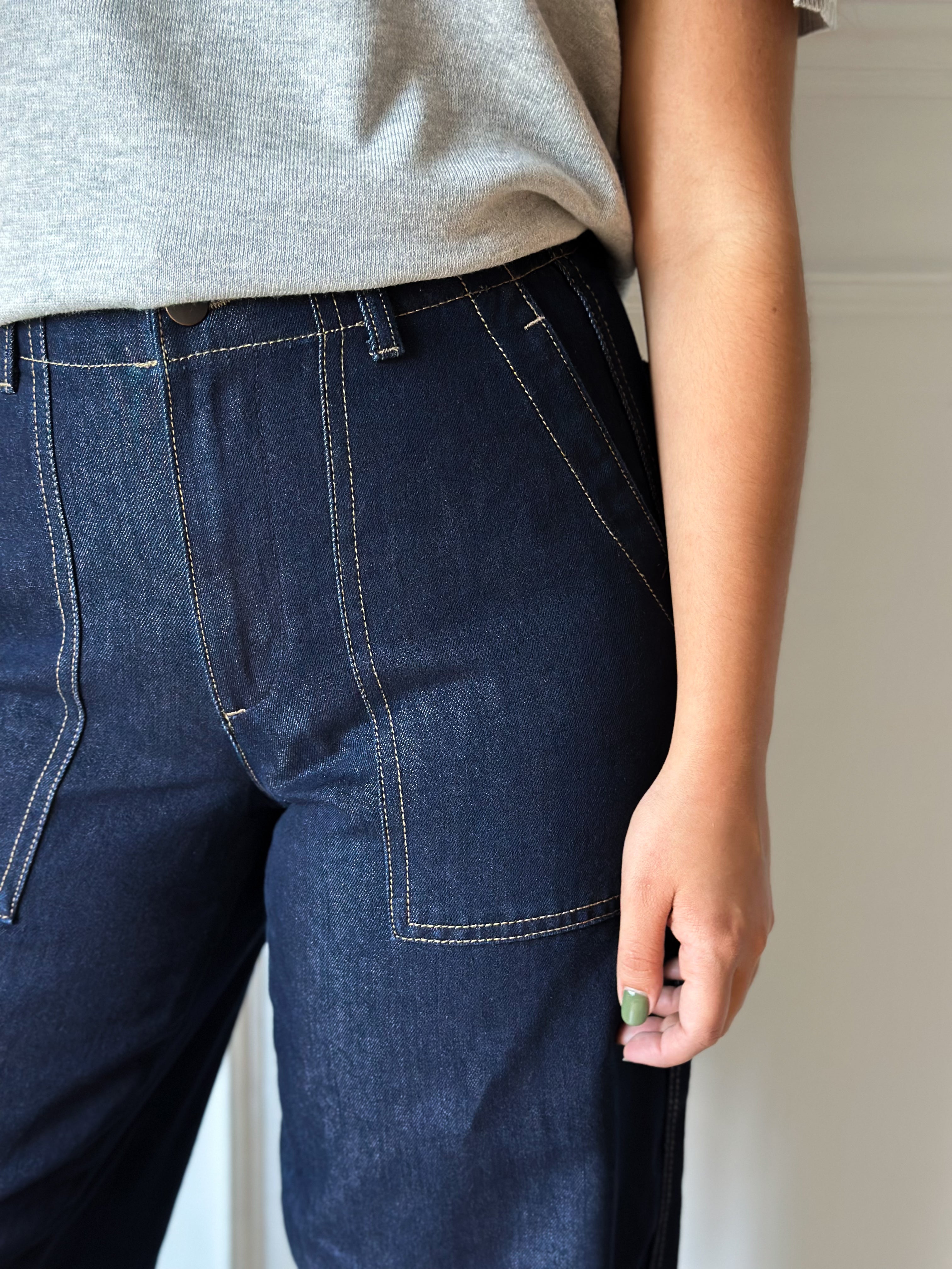 Jeans JDY Sansa Barrel Cintura alta Largo 32 15355530