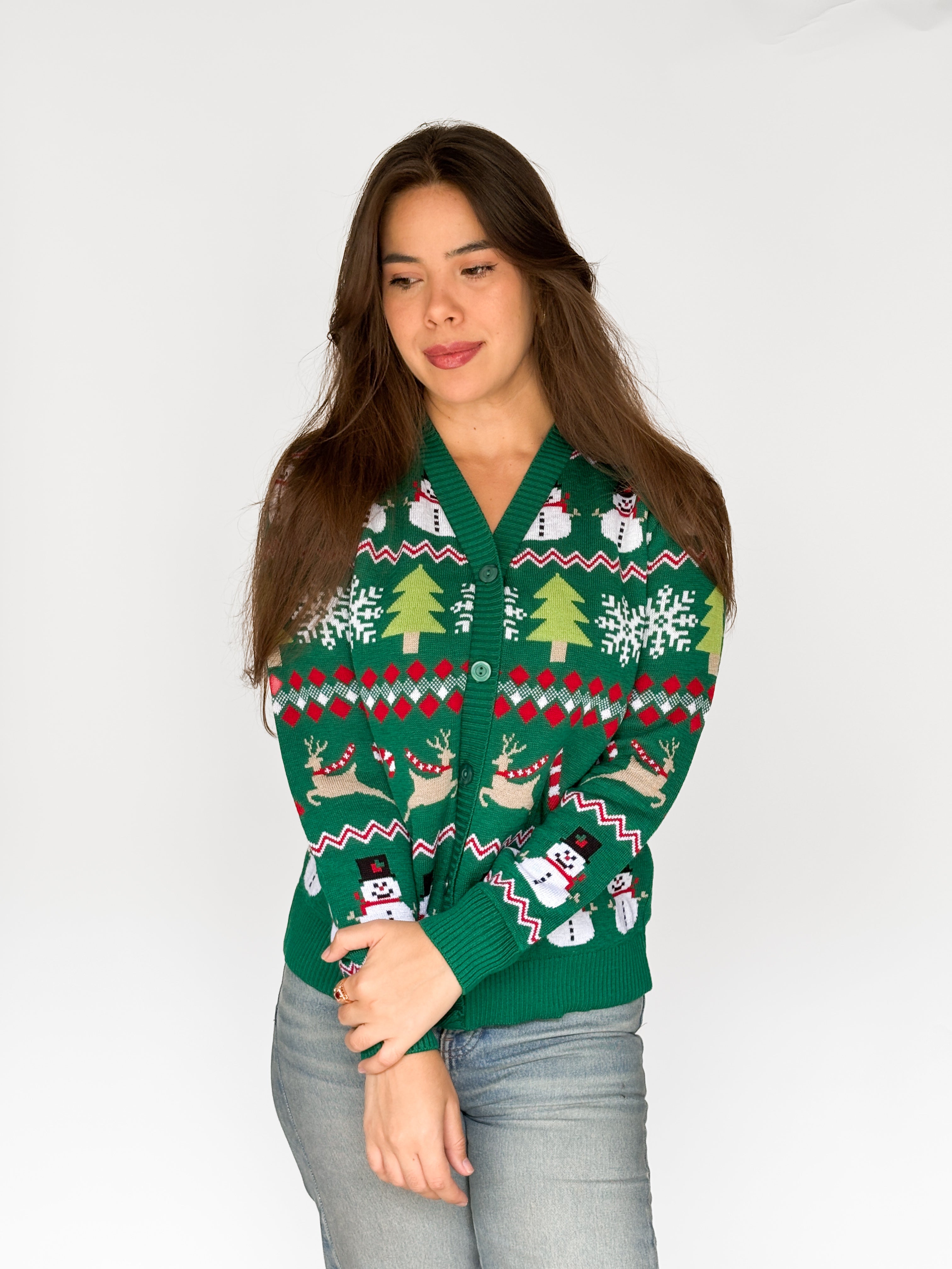Abrigo Navideño Cárdigan V Tendenza Xmas-P11