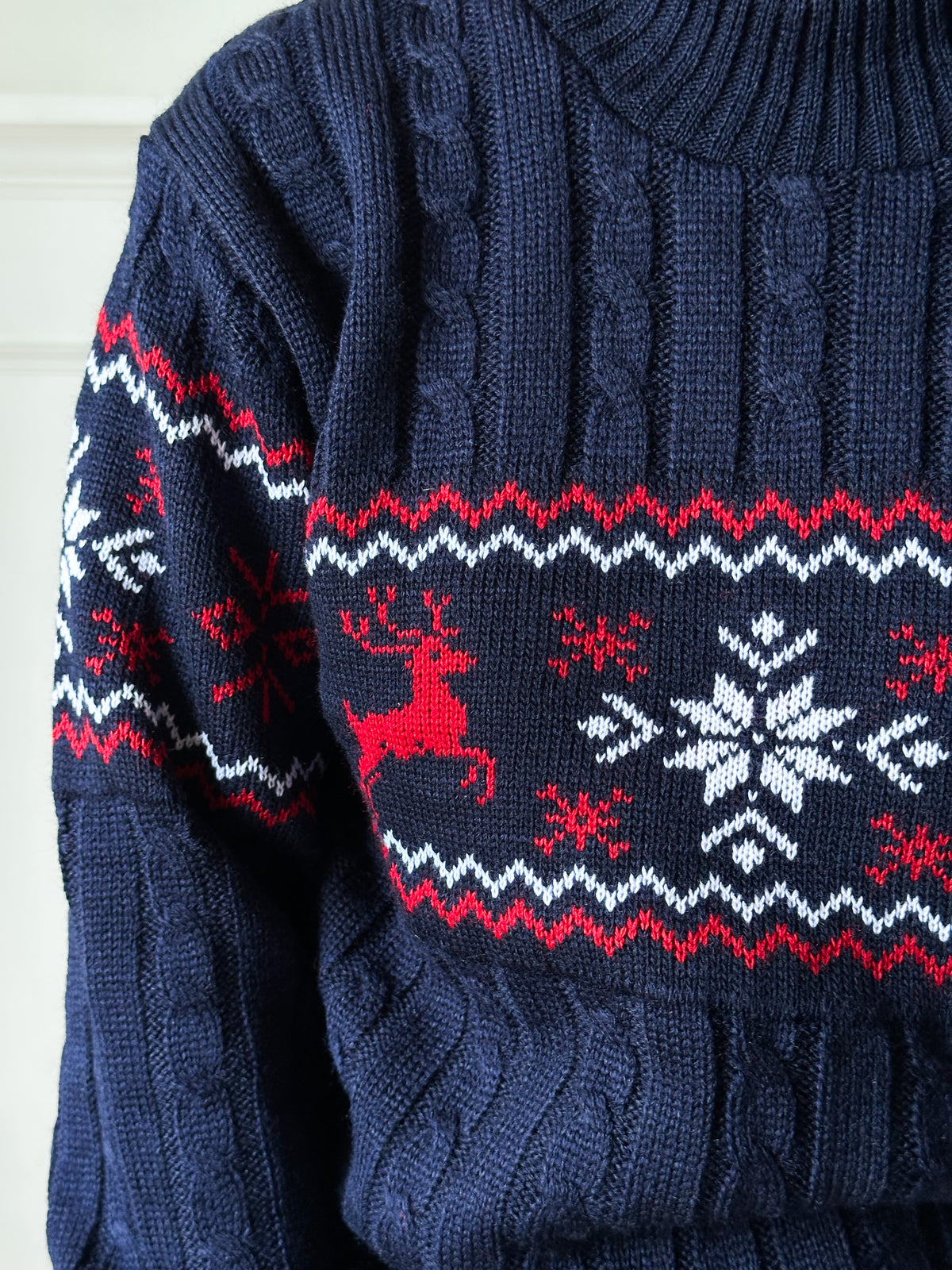Suéter Navideño Lucerna Azul TP25N036
