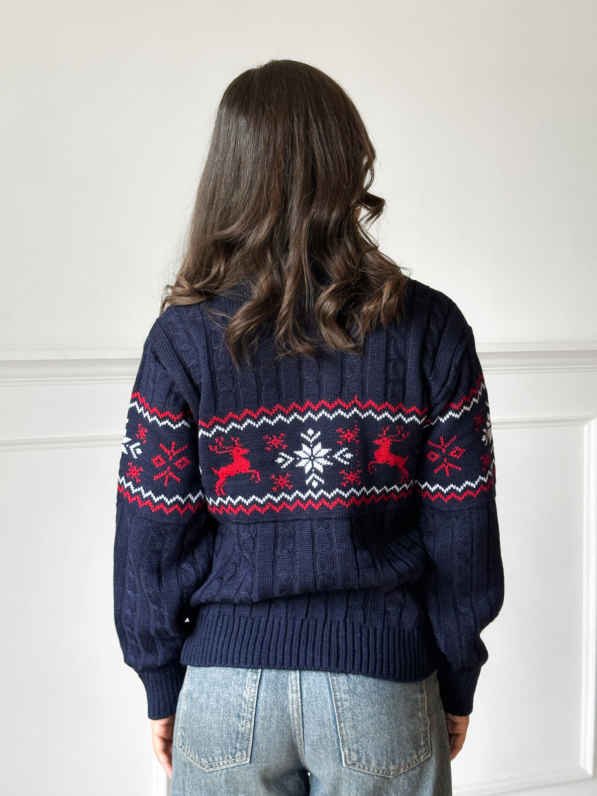 Suéter Navideño Lucerna Azul TP25N036