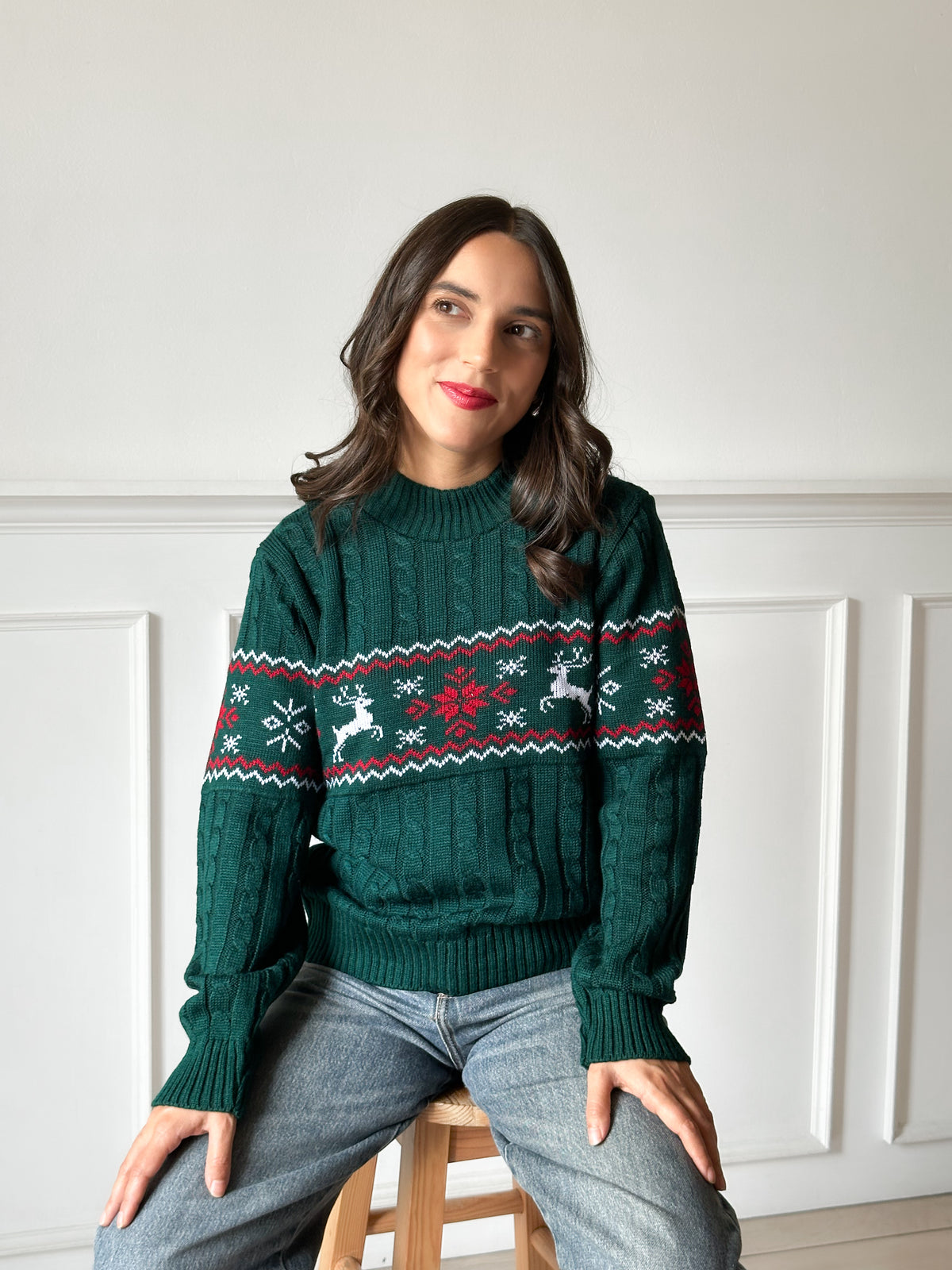 Suéter Navideño Lucerna Verde TP26N035
