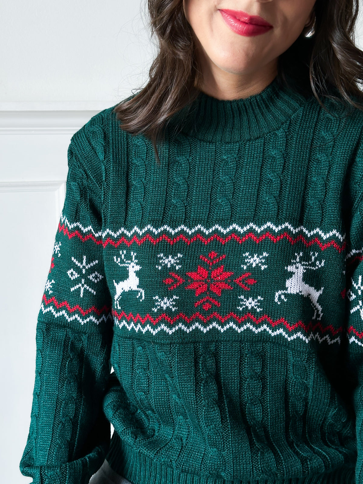 Suéter Navideño Lucerna Verde TP26N035