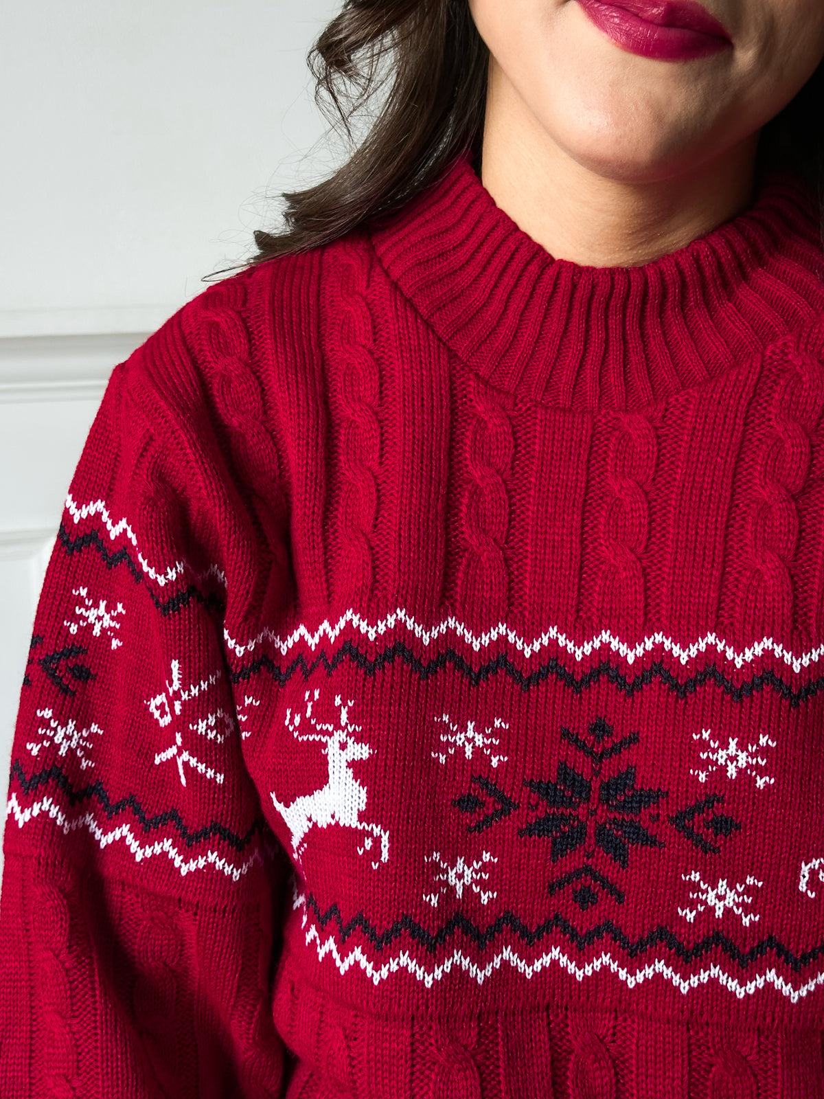 Suéter Navideño Lucerna Rojo TP25N038
