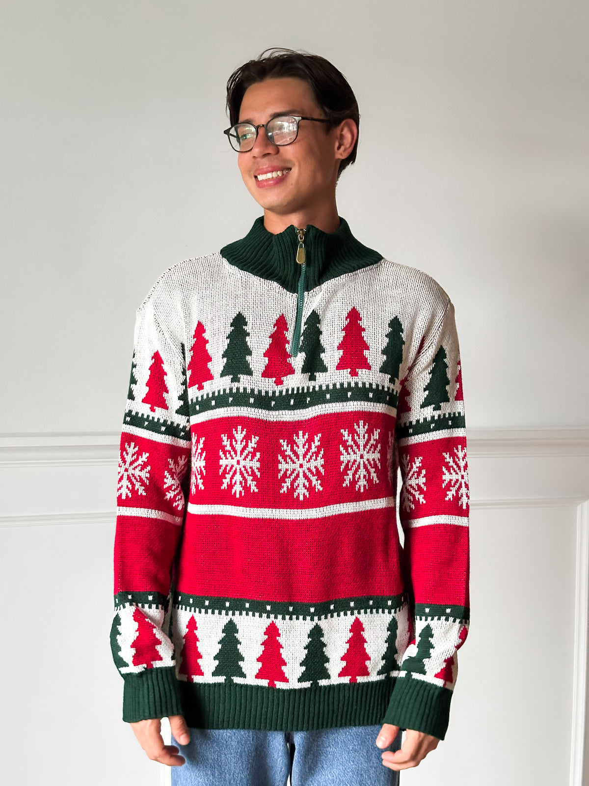 Suéter Navideño Pinos TE26N023