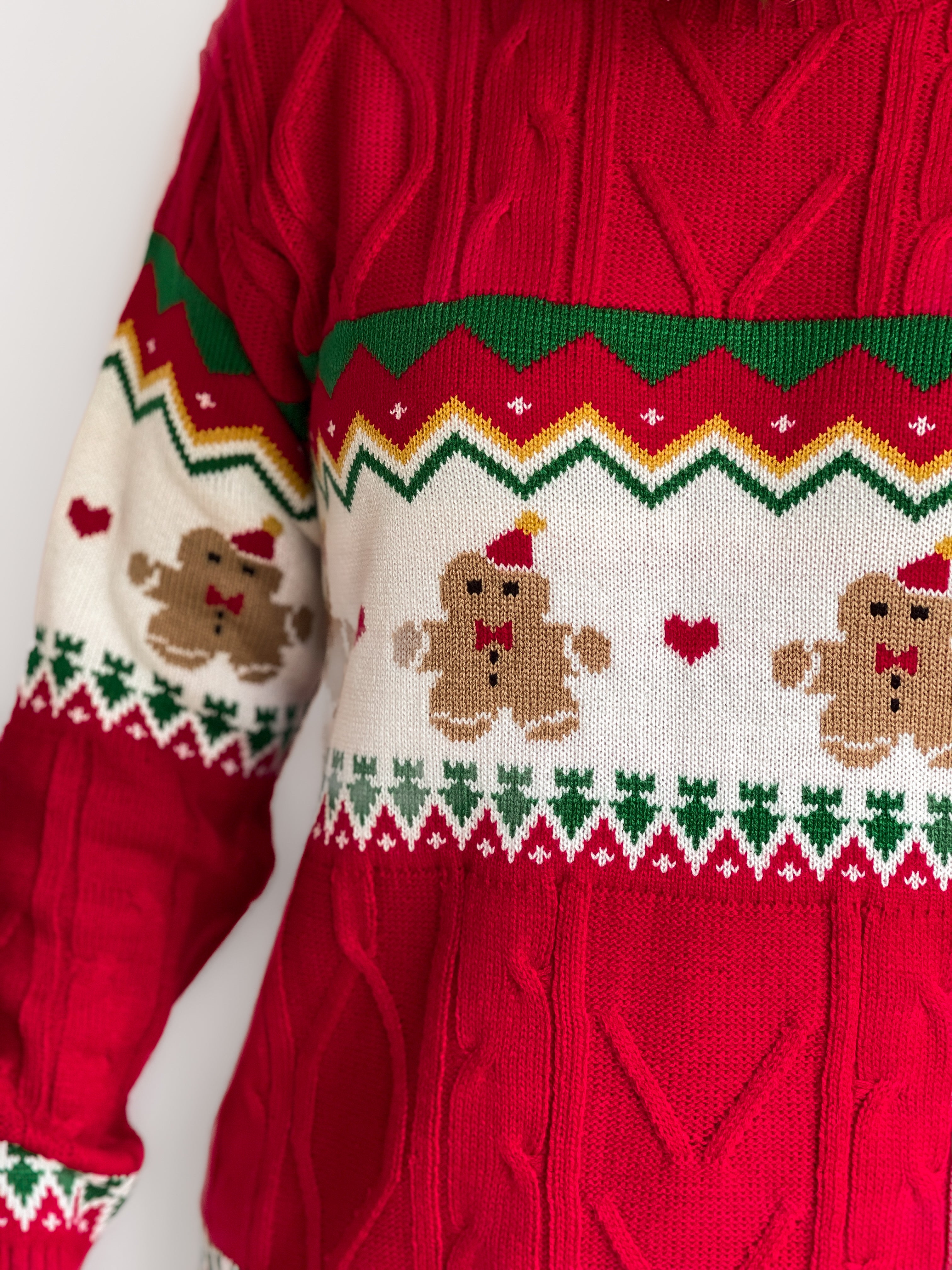 Abrigo trenzado Tendenza Galletitas Xmas-P142