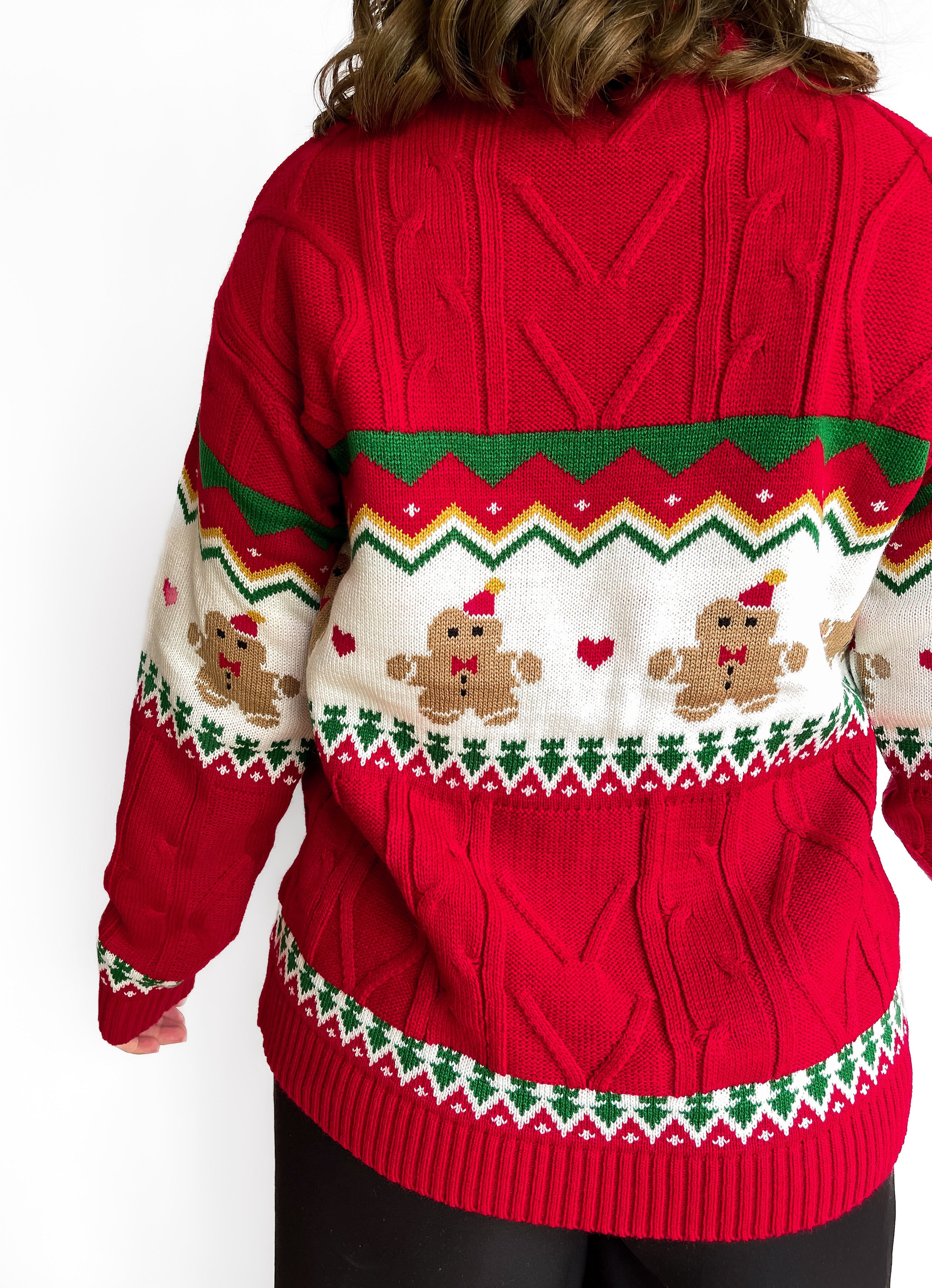Abrigo trenzado Tendenza Galletitas Xmas-P142