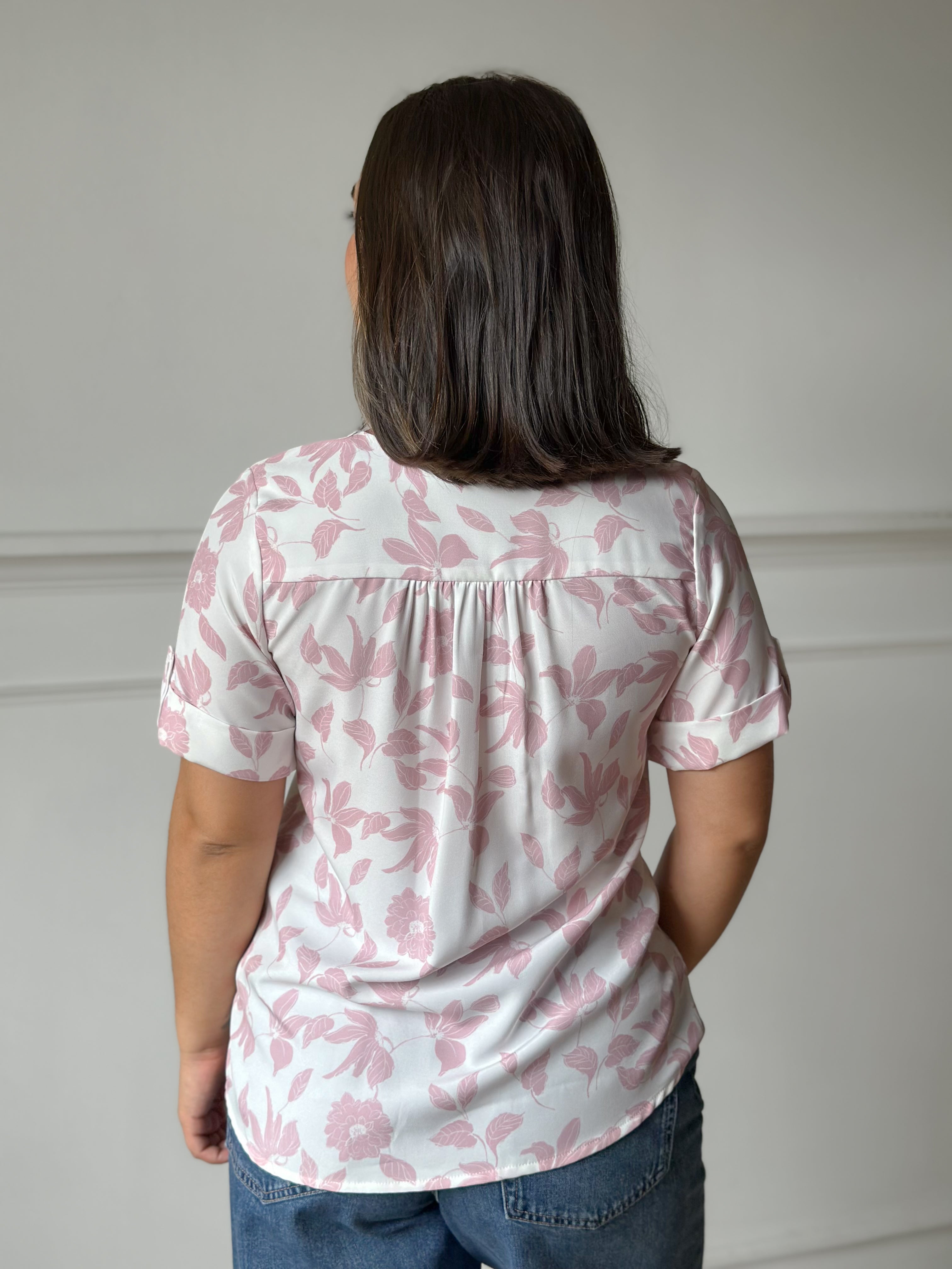 Blusa priamo manga corta 13427