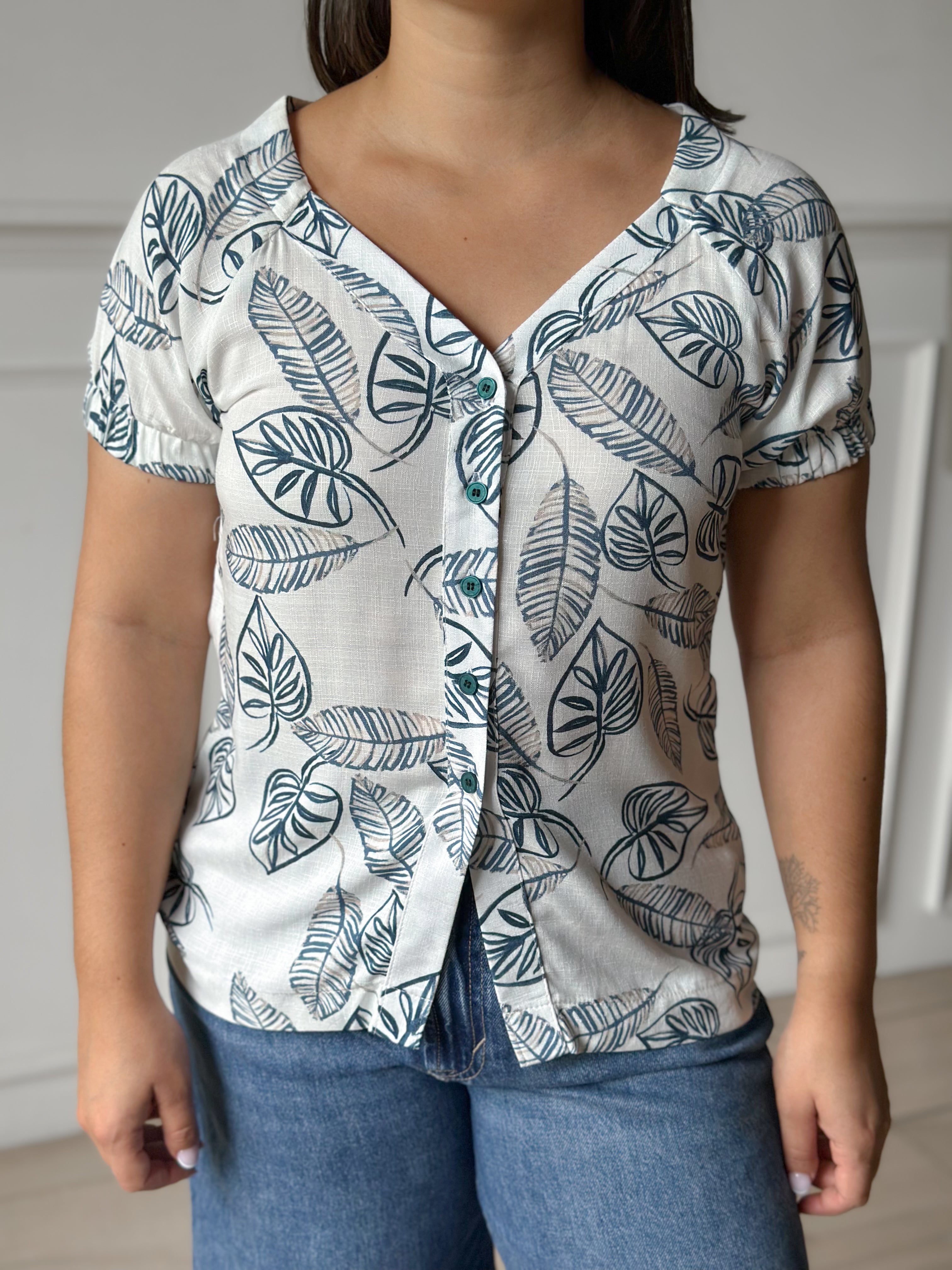 Blusa priamo manga corta 13375