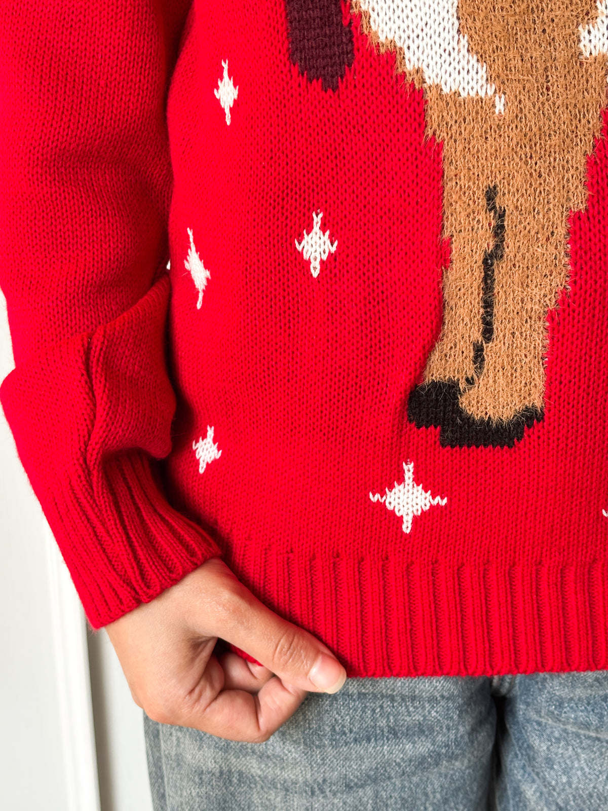 Suéter Navideño Renito Rojo TP25N068