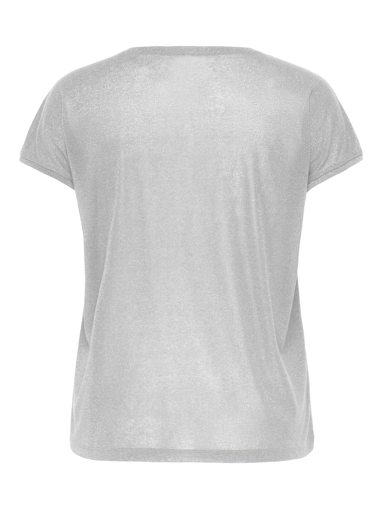Blusa Only Carmakoma Silvery 15363649