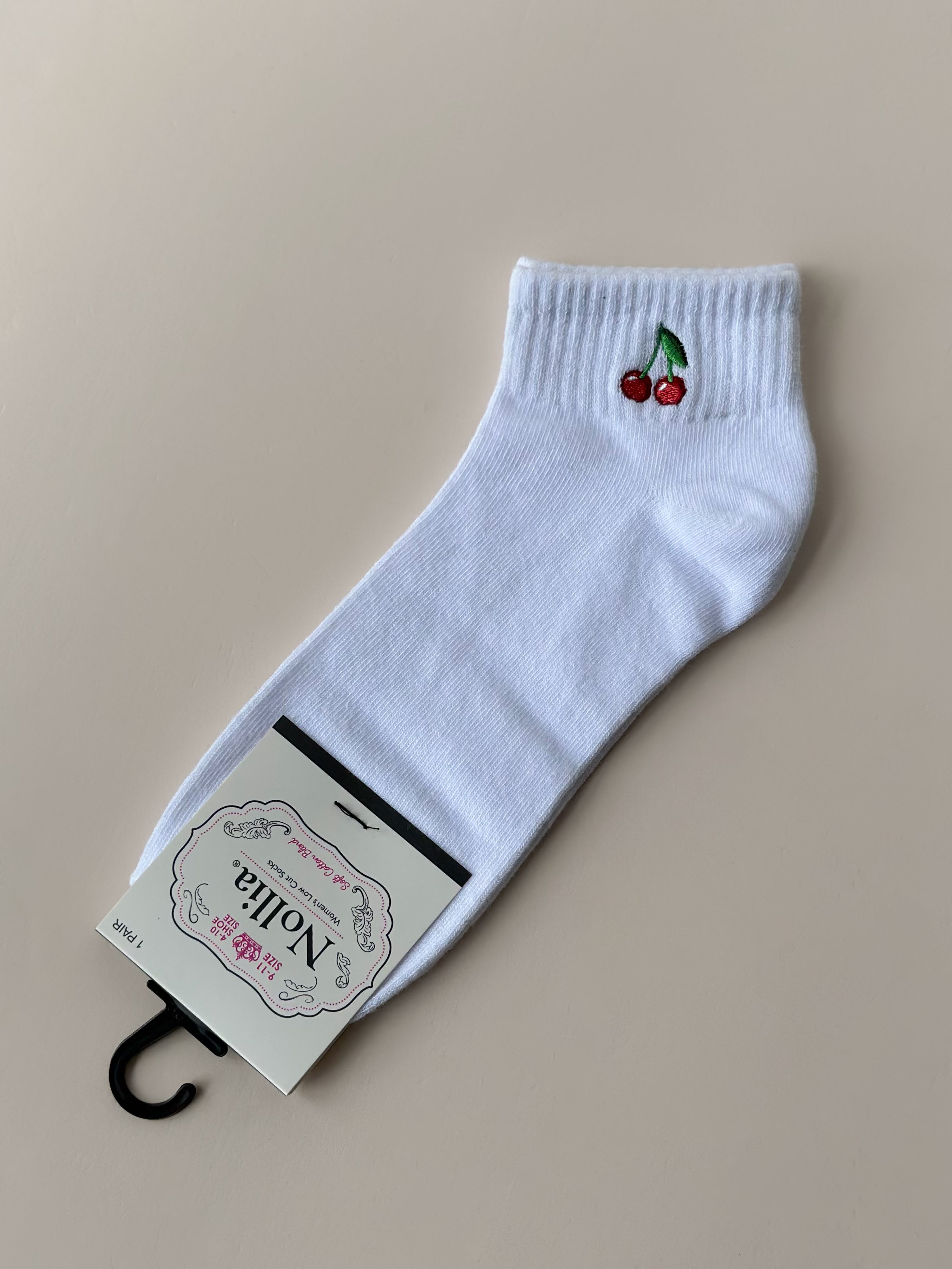 Media nollia cereza LNVS3002-WHT