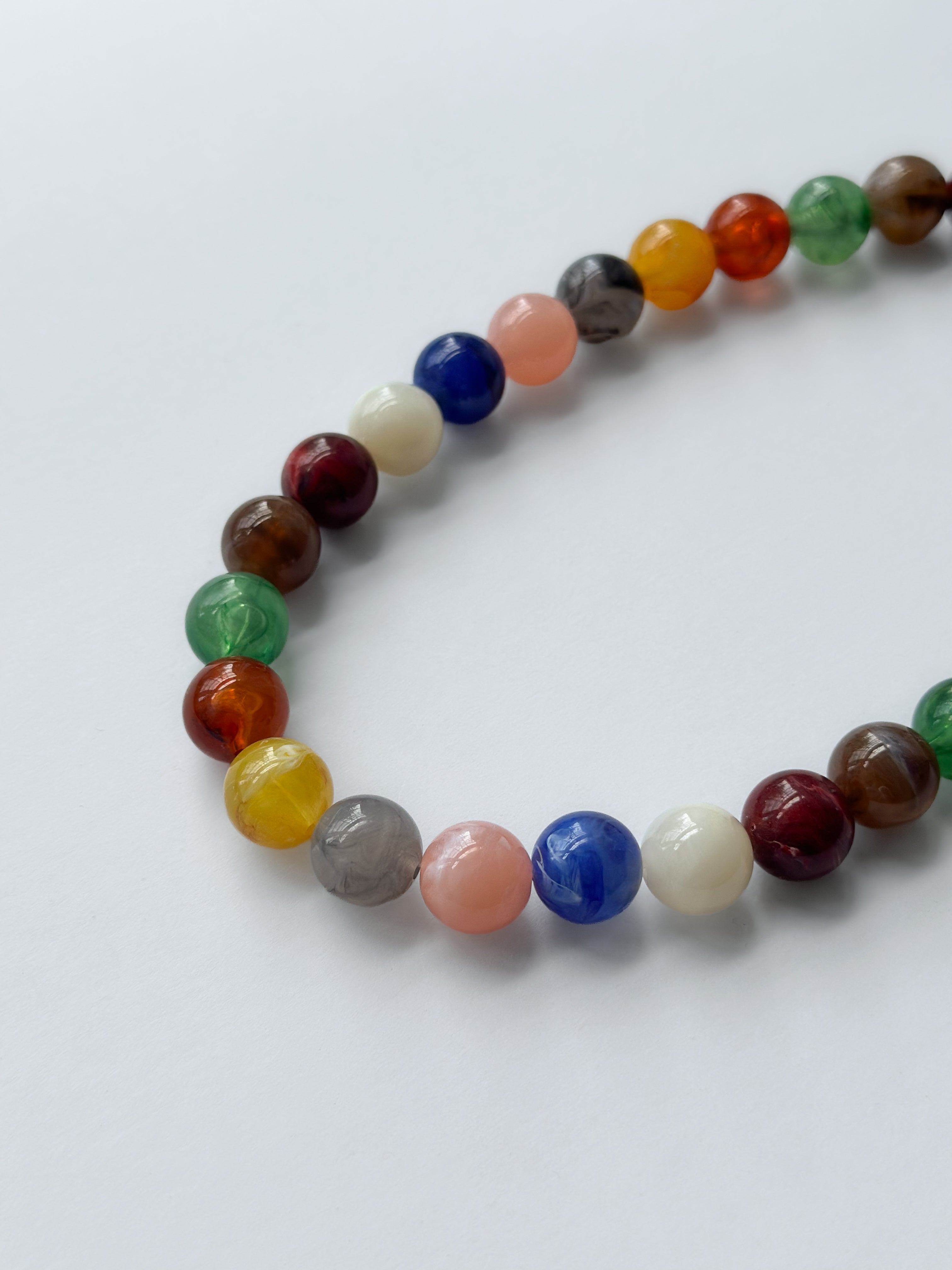 Collar llamativo multicolor con cuentas NLN7919