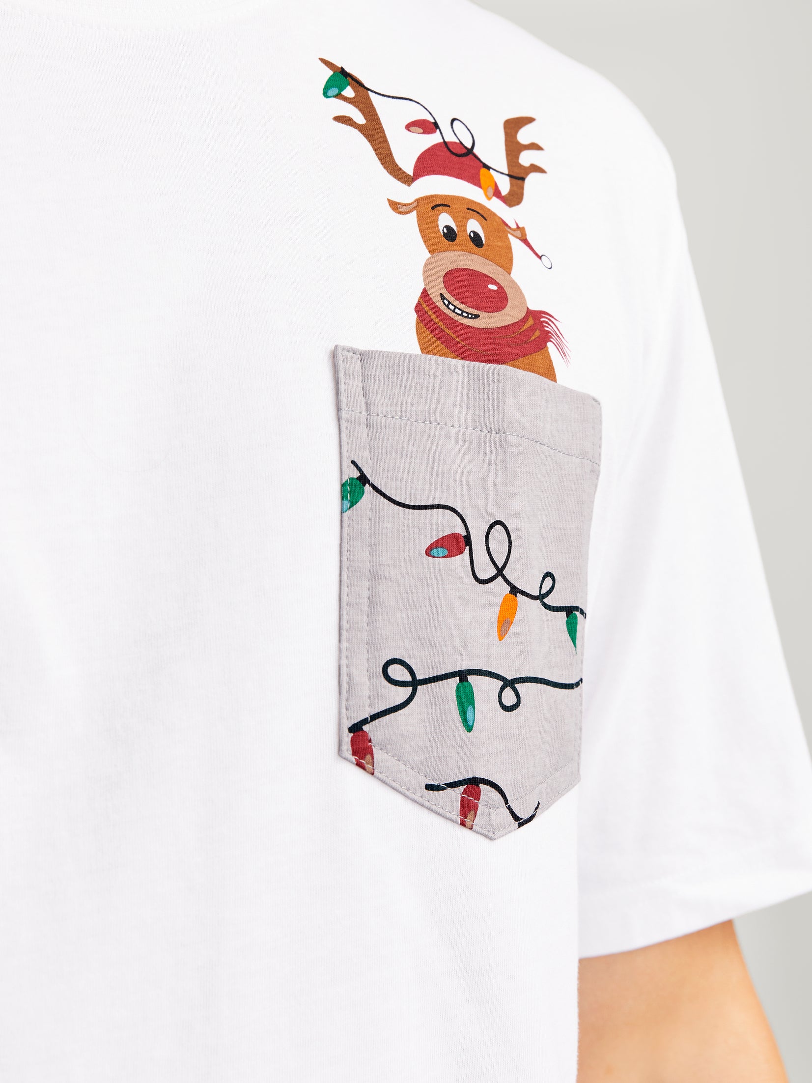 Tshirt Jack Jones Xmas Pocket II 12265352