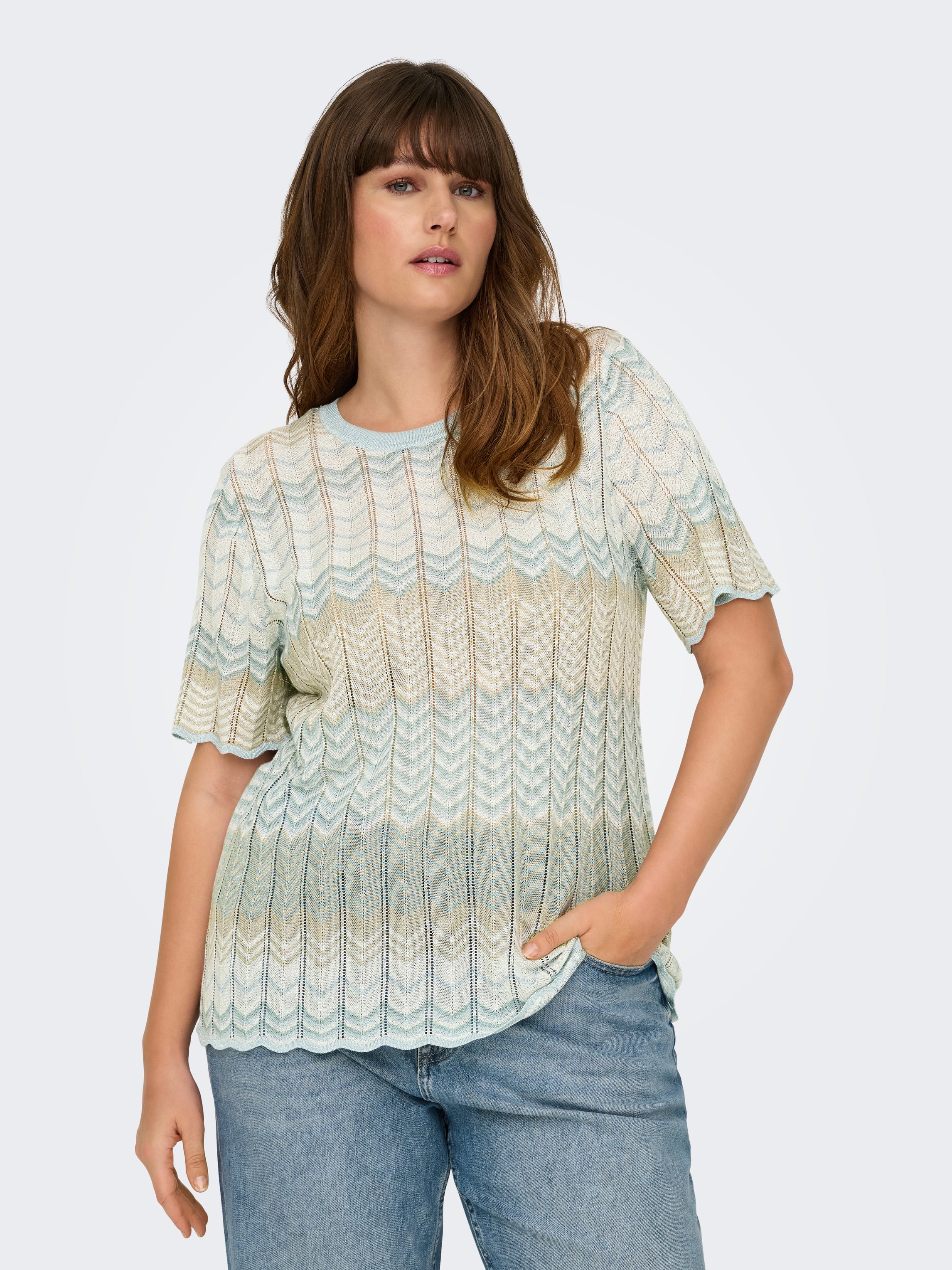 Blusa Only Carmakoma Alvira 15319011