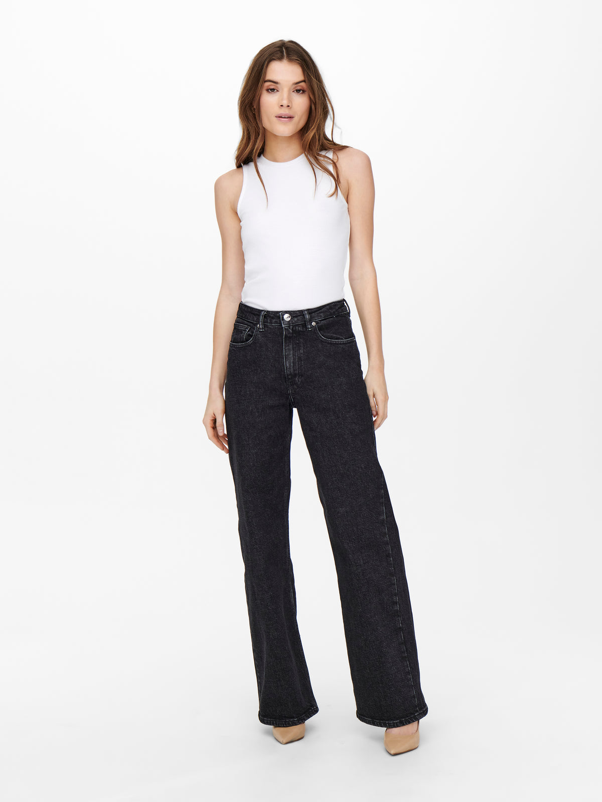 Jeans Only Juicy Wide Leg Cintura alta Largo30 15235241