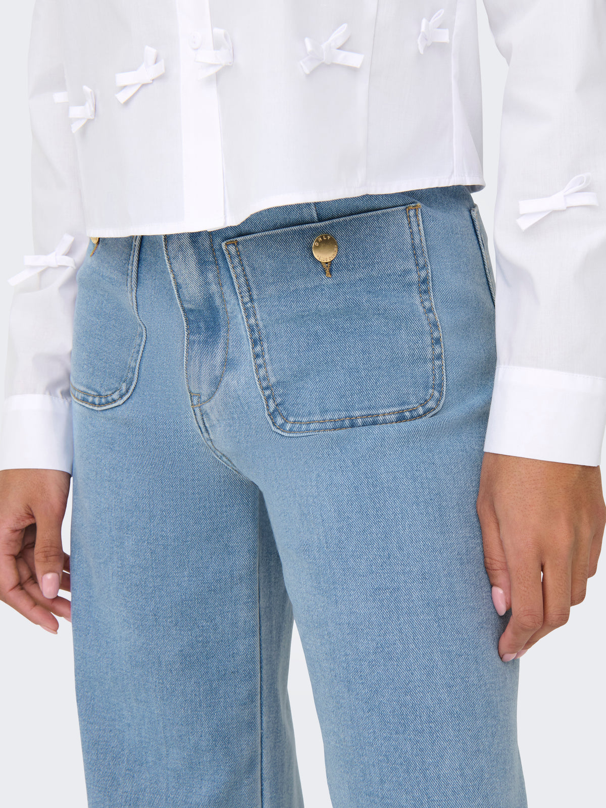 Jeans Only Madeline Wide Cintura alta Largo 32 15356697