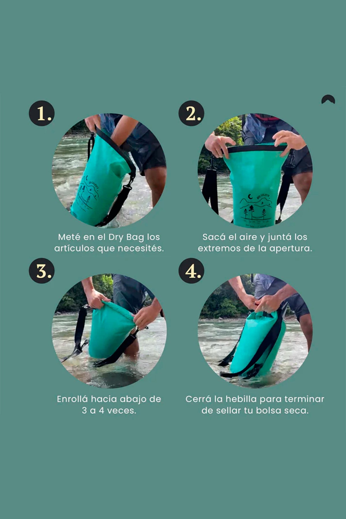 Dry bag La Fiebre de Viajar Río Celeste DBLFV