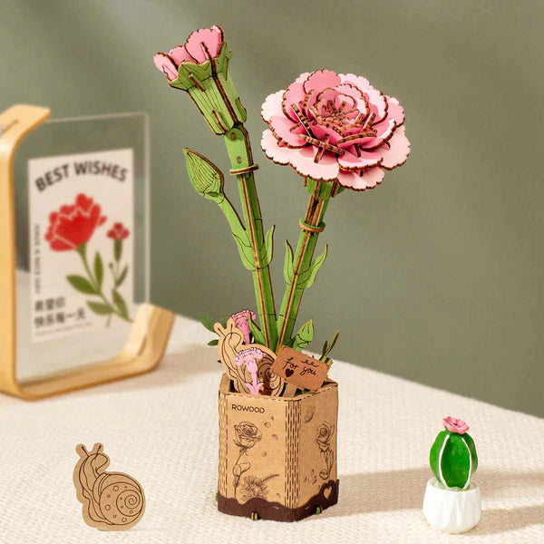 Puzzle Pink Carnation Rowood TW051