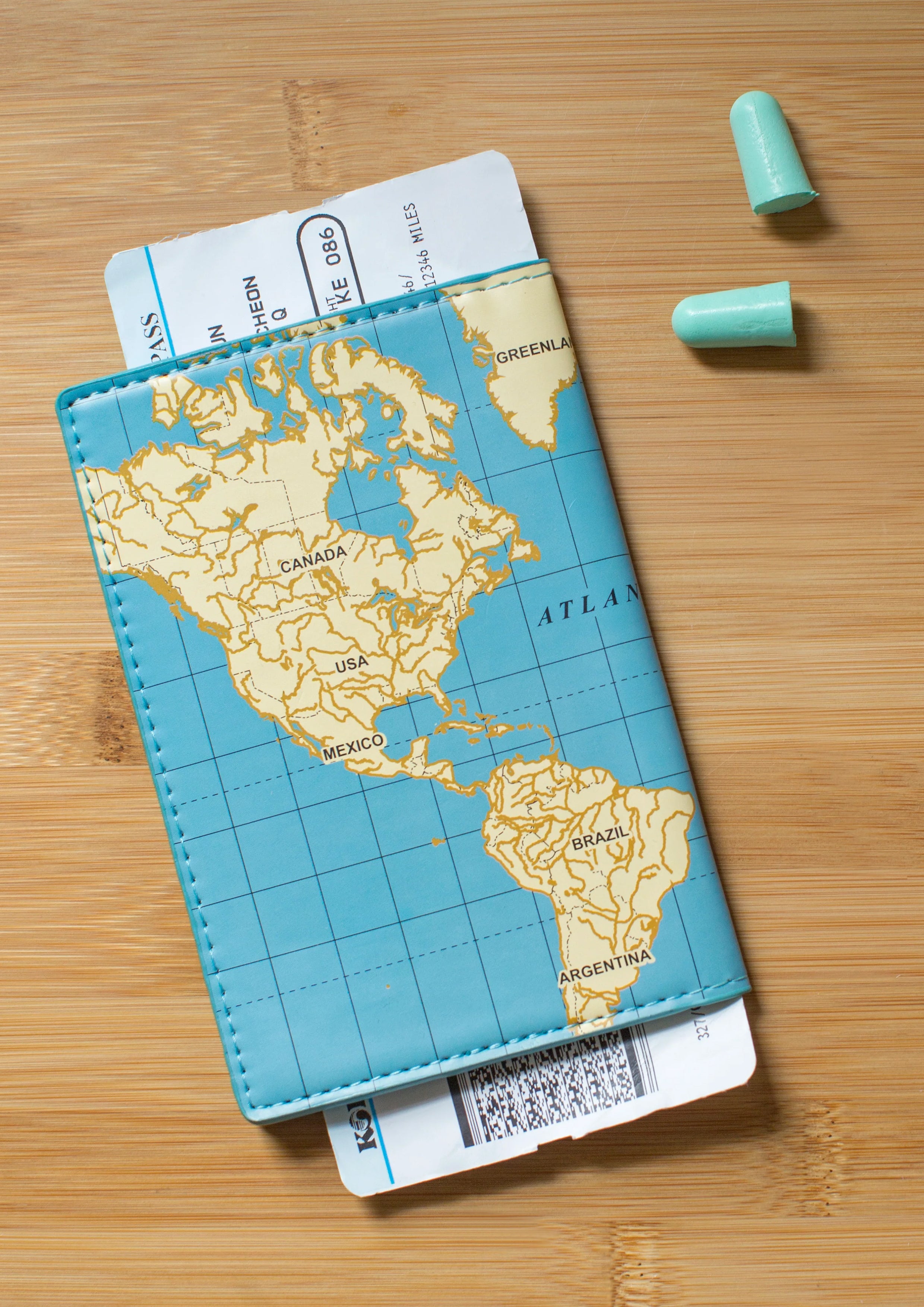 Estuche Para Pasaporte Map Passport Cover TT53