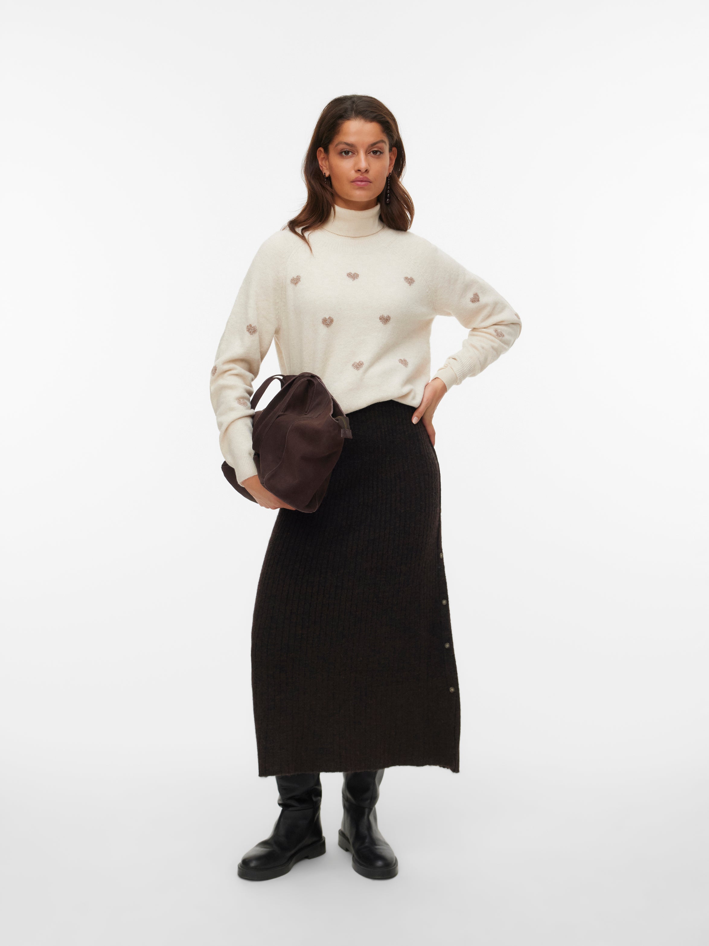 Abrigo Vero Moda Doffy Intarsia 10330790