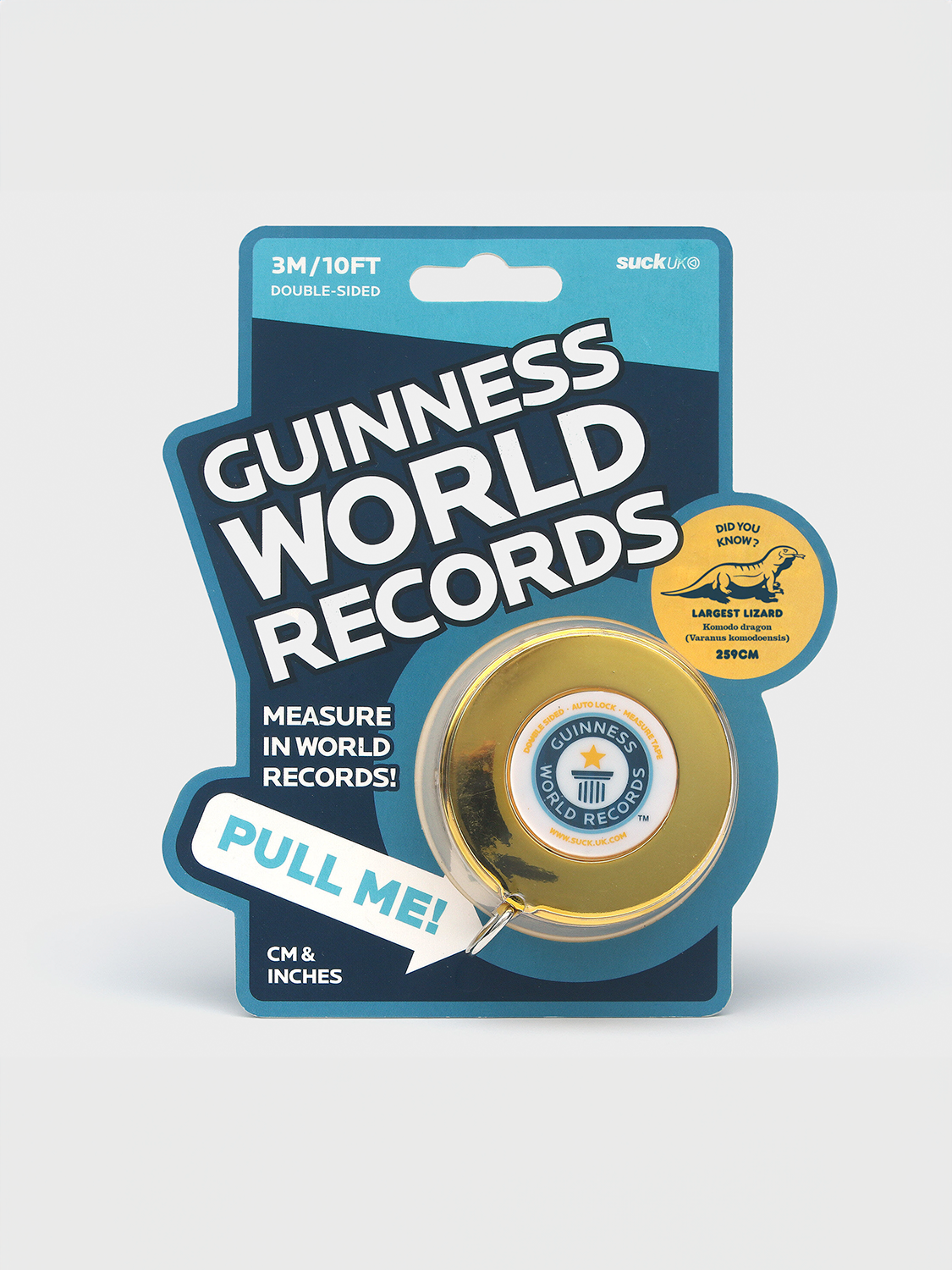 Cinta métrica c/récords guinness Suck uk SK GWRTAPEMEA1
