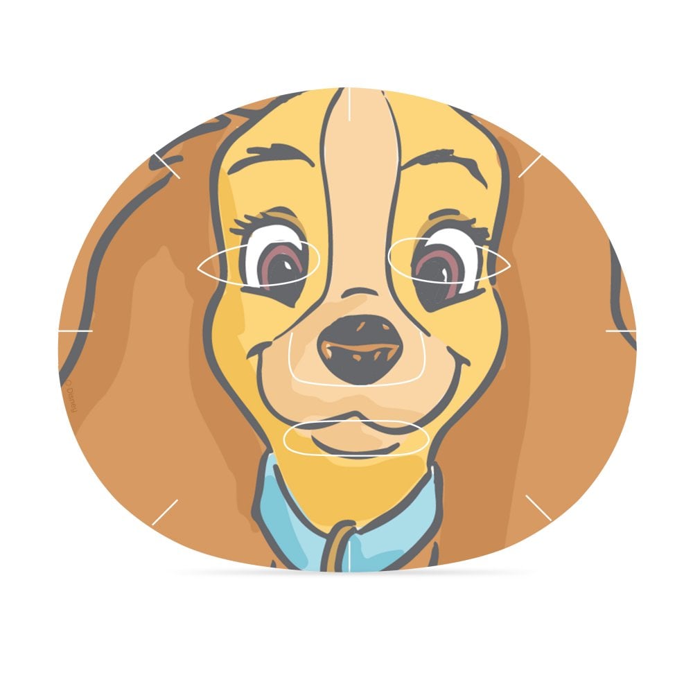 Mascarilla facial Dama y el vagabundo L&T-16023-12