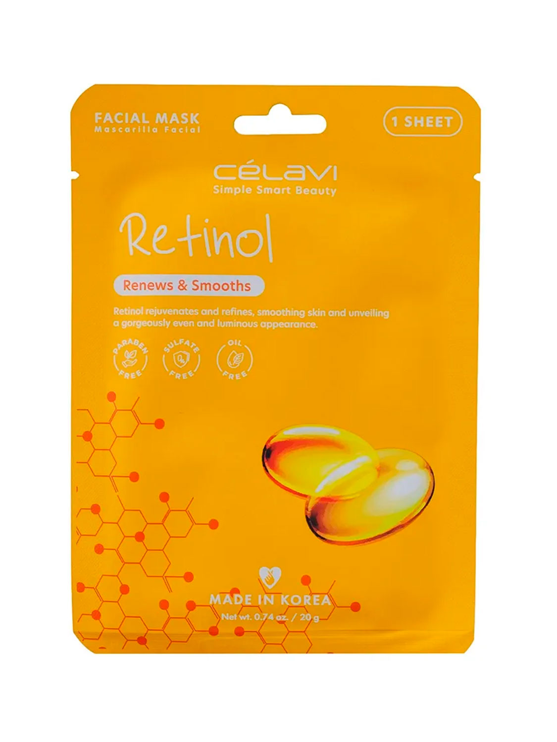 Mascarilla Celai Retinol MK023