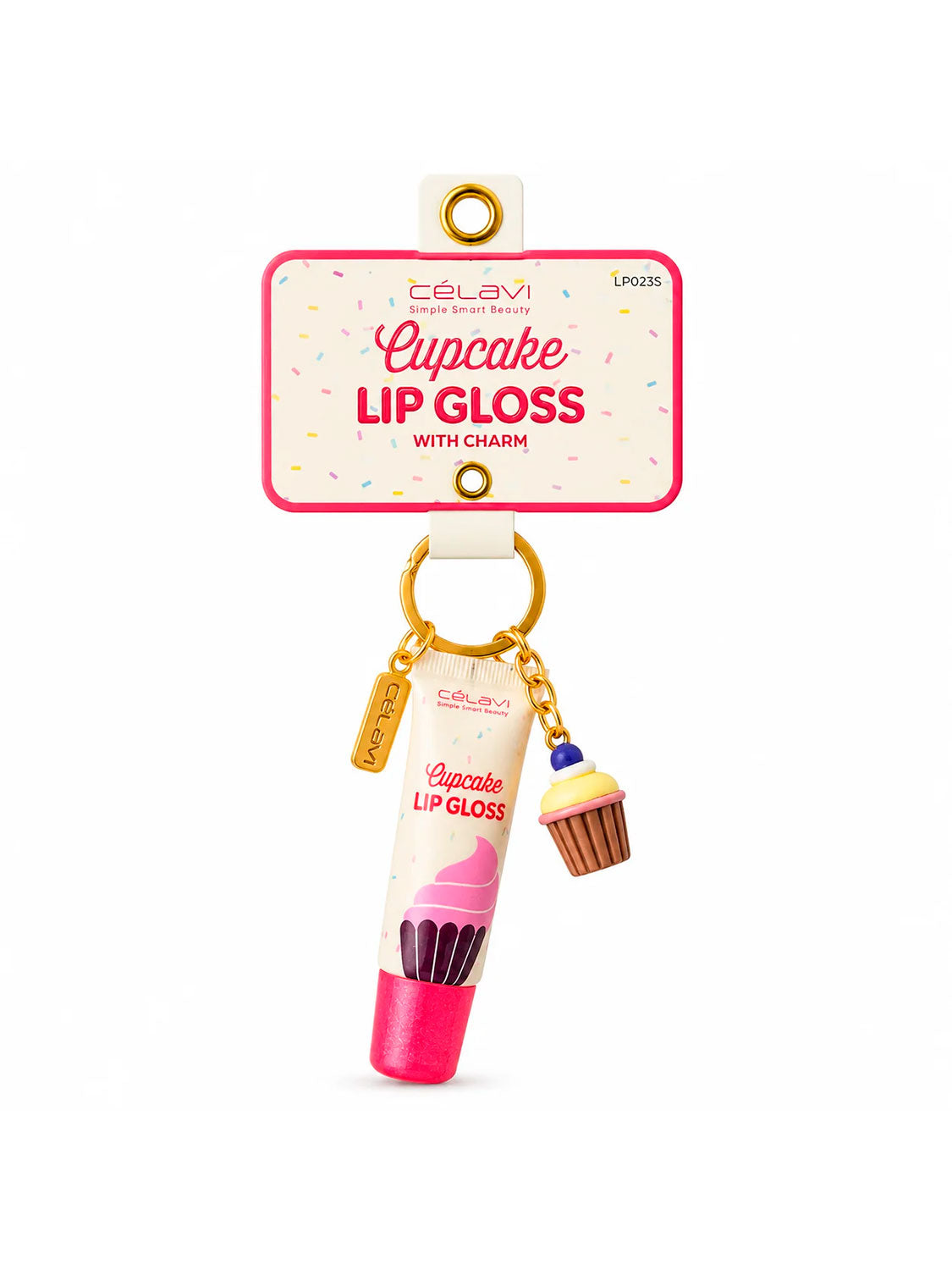 Brillo labial con llavero Cupcake Celavi 10 ml LP023S