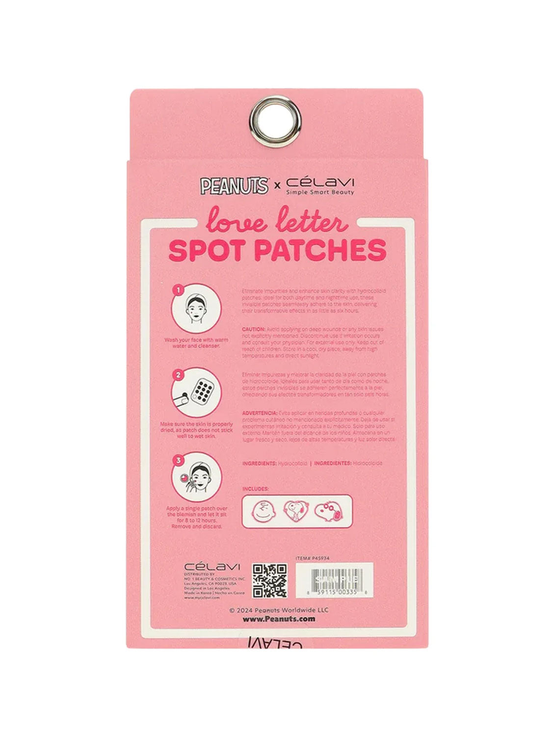 Parche facial Peanuts Snoopy Spot Celavi 36 patch P45934