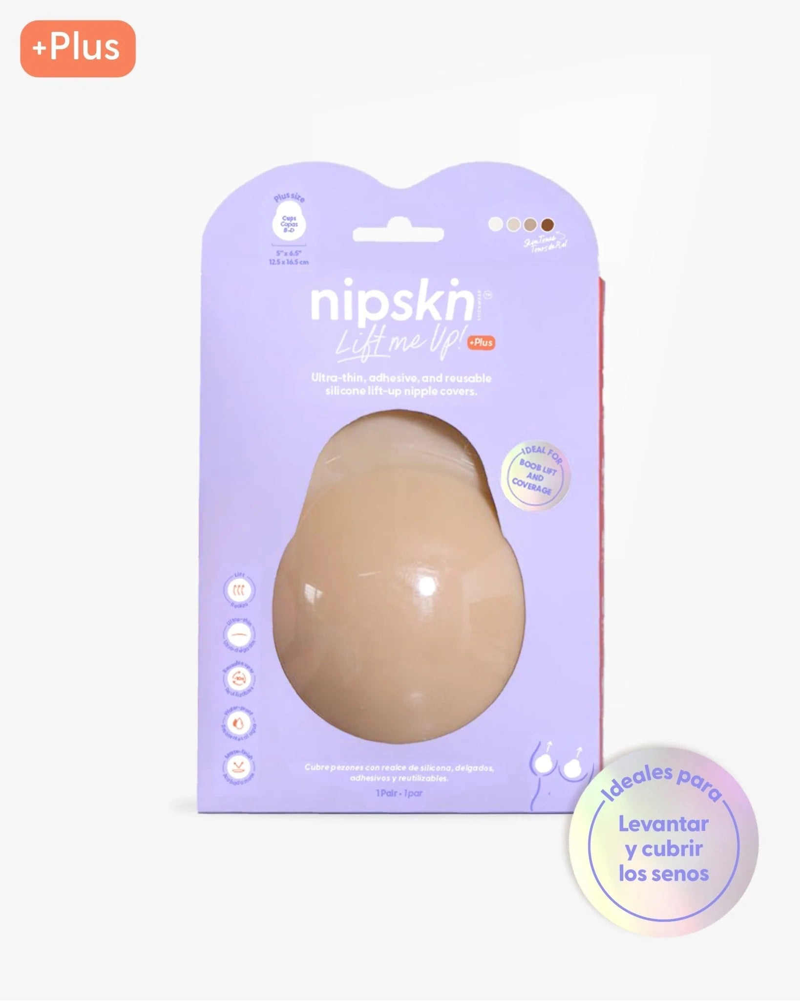 Cubre pezones de silicona c/realce Nipskin NP077