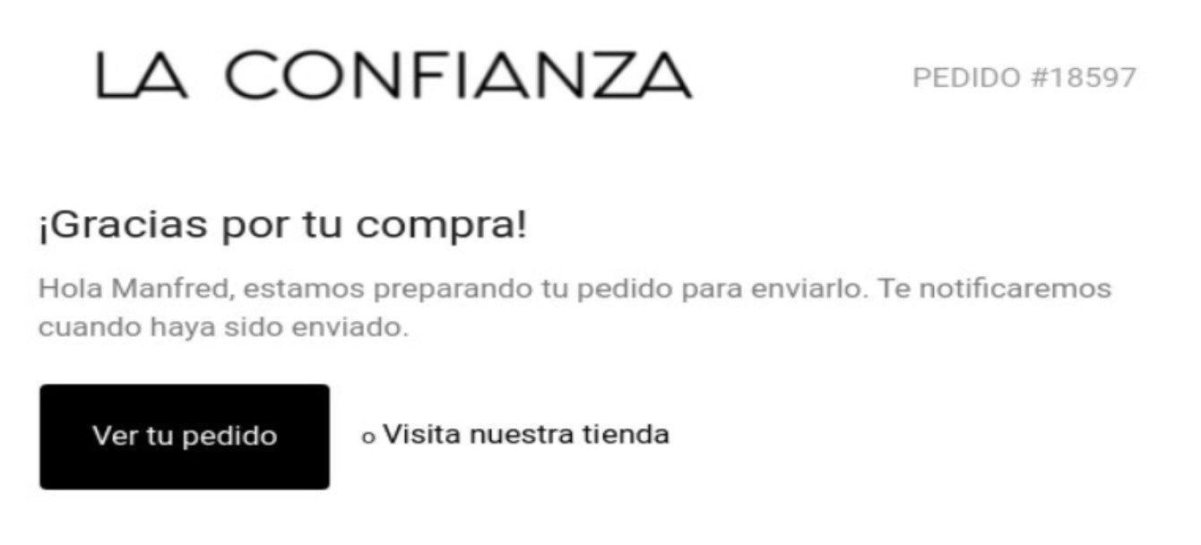 No me ha llegado el correo electrónico con mi número de pedido y compra.