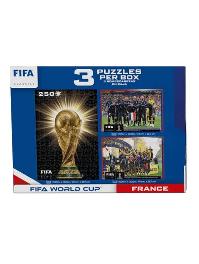 Rompecabezas FIFA Francia y figura mascota FWC-0012-03