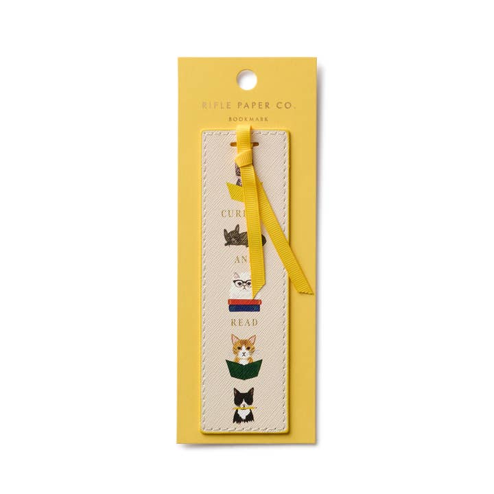 Studious Cats Bookmark Rifle Paper BSM009