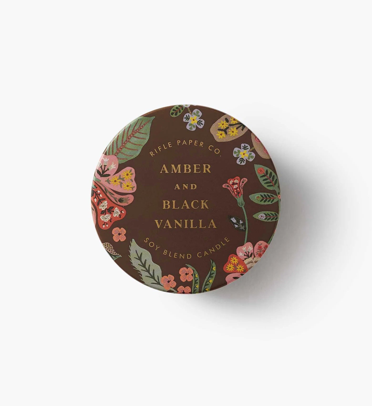 Gracie Amber and Black Vanilla 3 oz Tin Candle CNDT010