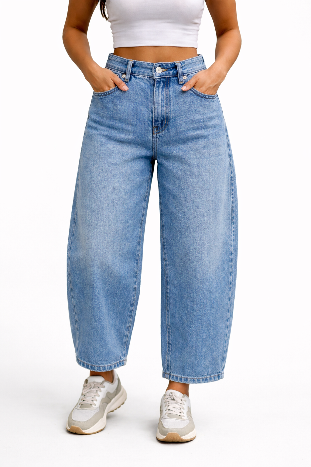 Jeans Only Taylor Barrel Cintura alta Largo 32 15367620