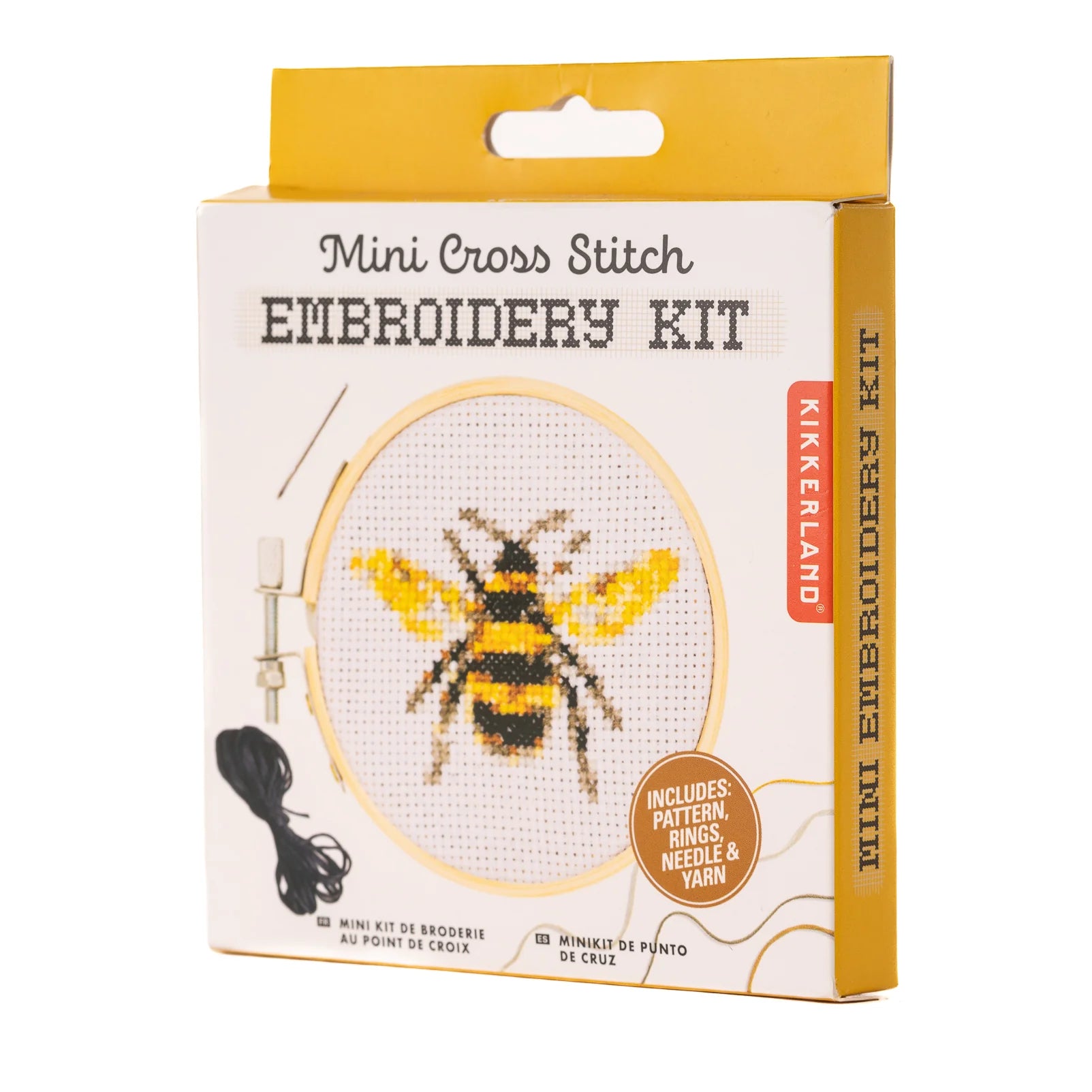 Mini Kit de bordado punto de cruz Kikkerland GG256