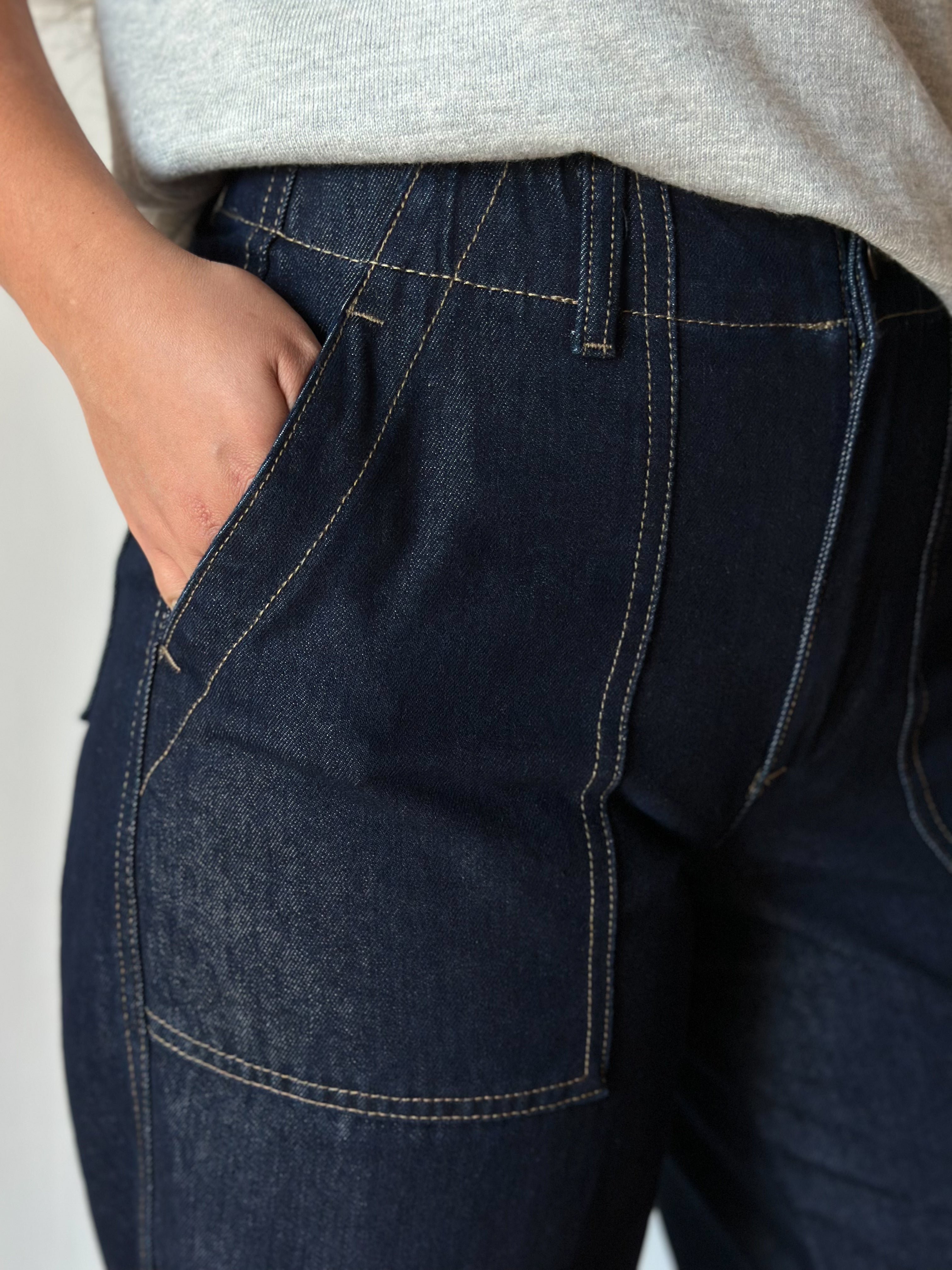 Jeans JDY Sansa Barrel Cintura alta Largo 32 15355530