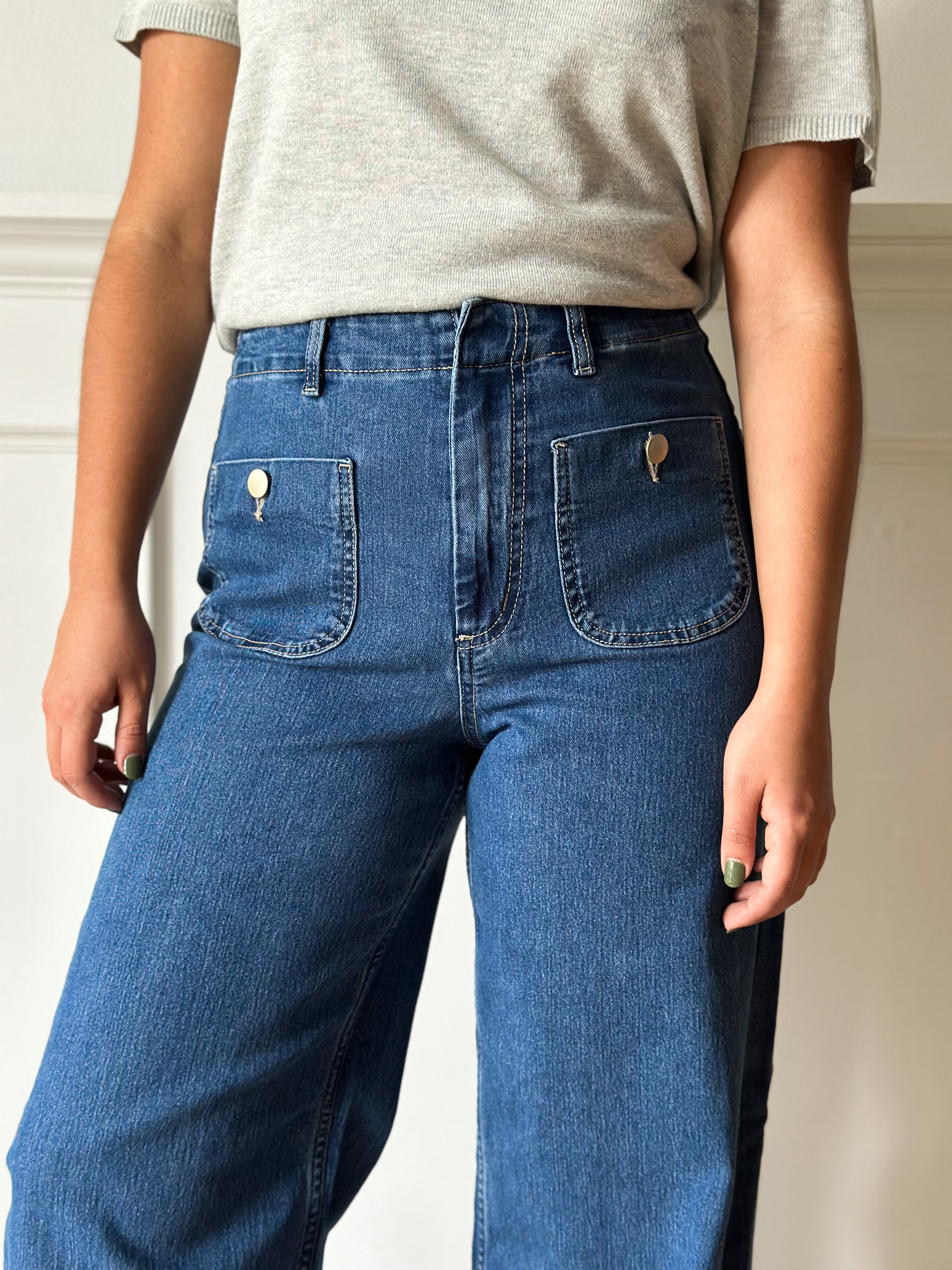 Jeans Vero Moda Kayla Wide Cintura alta Largo 30 10328192