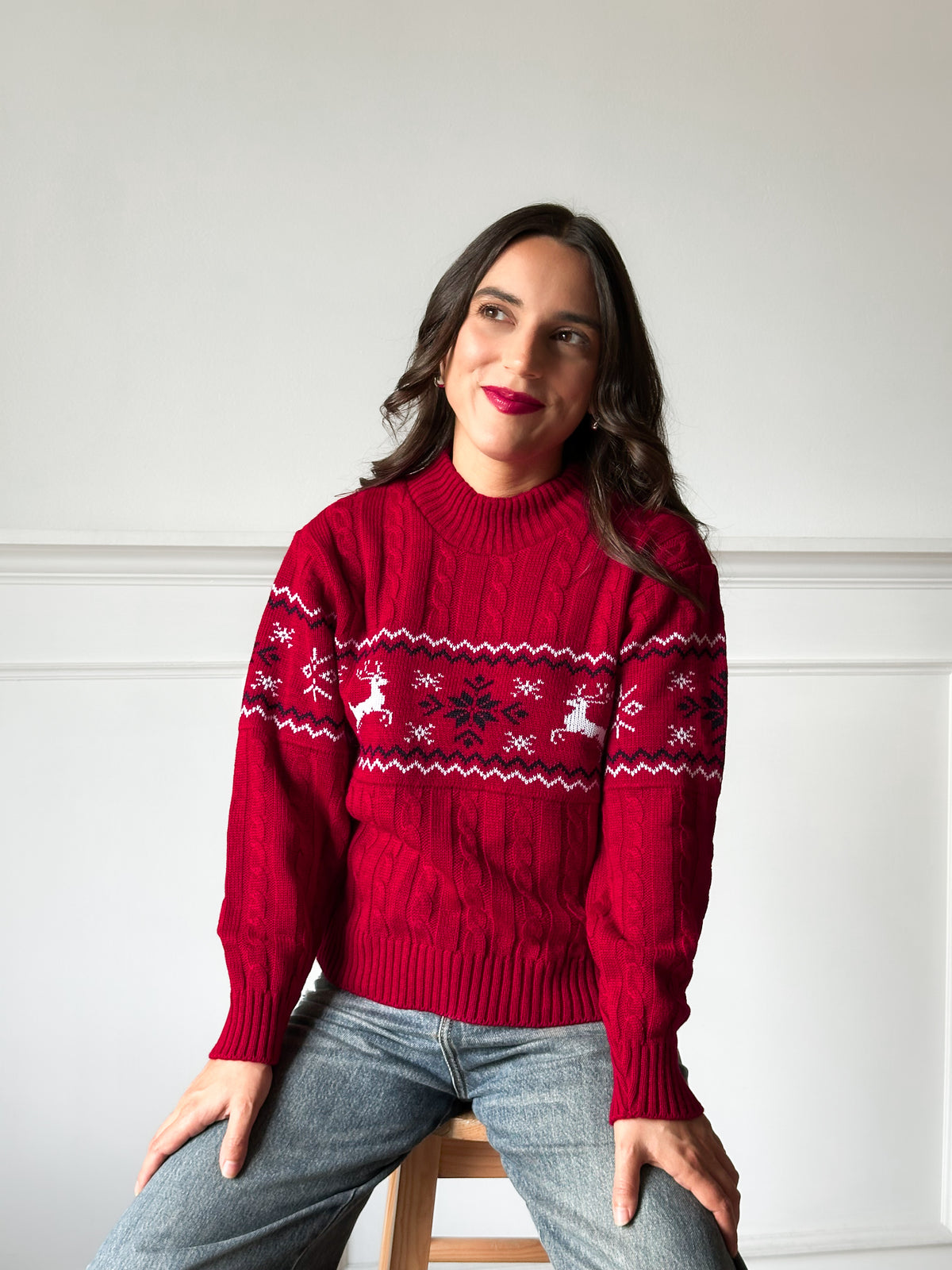 Suéter Navideño Lucerna Rojo TP25N038