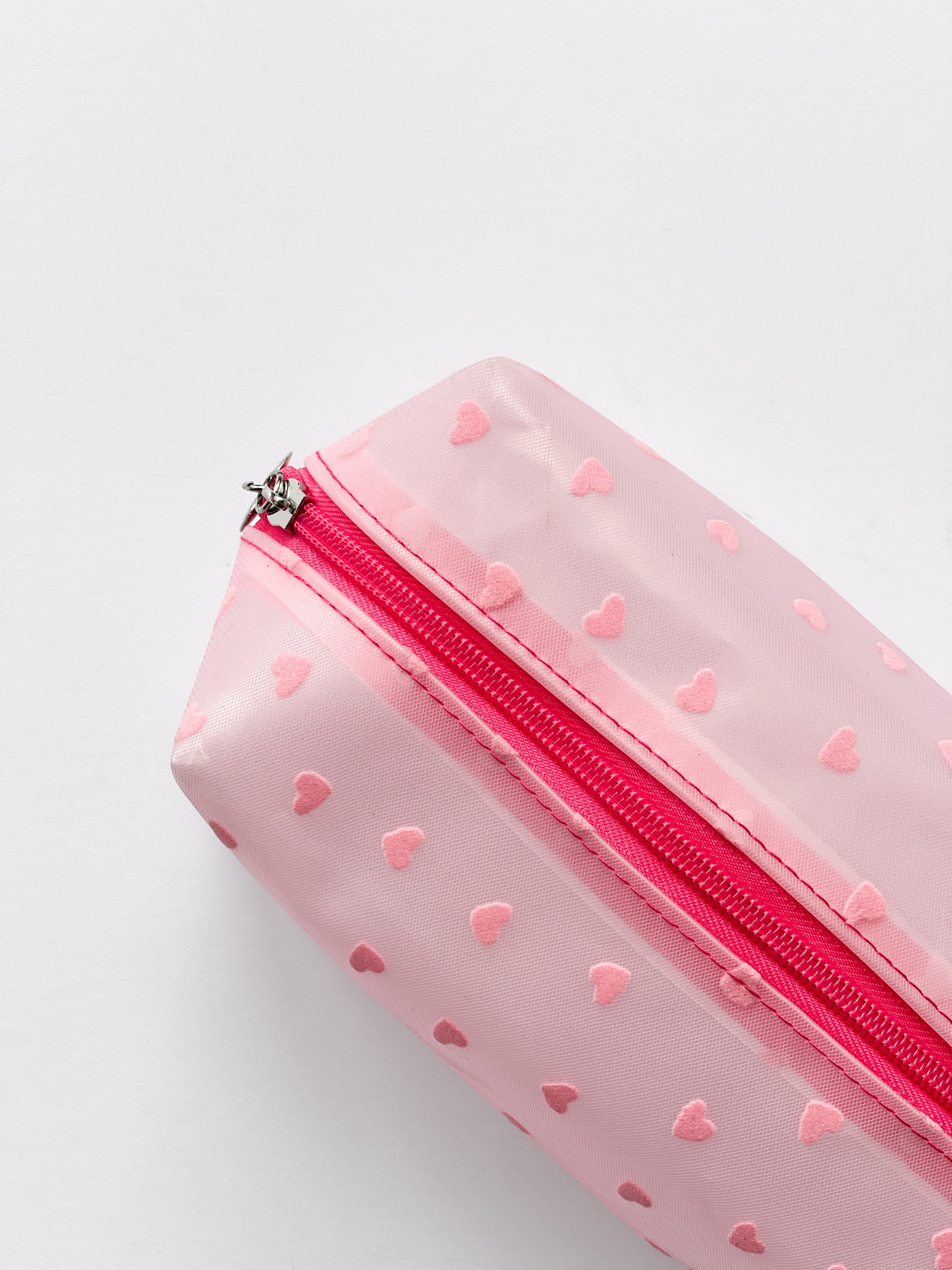 Cosmetiquera con estampado de corazones LRCT-QE3180